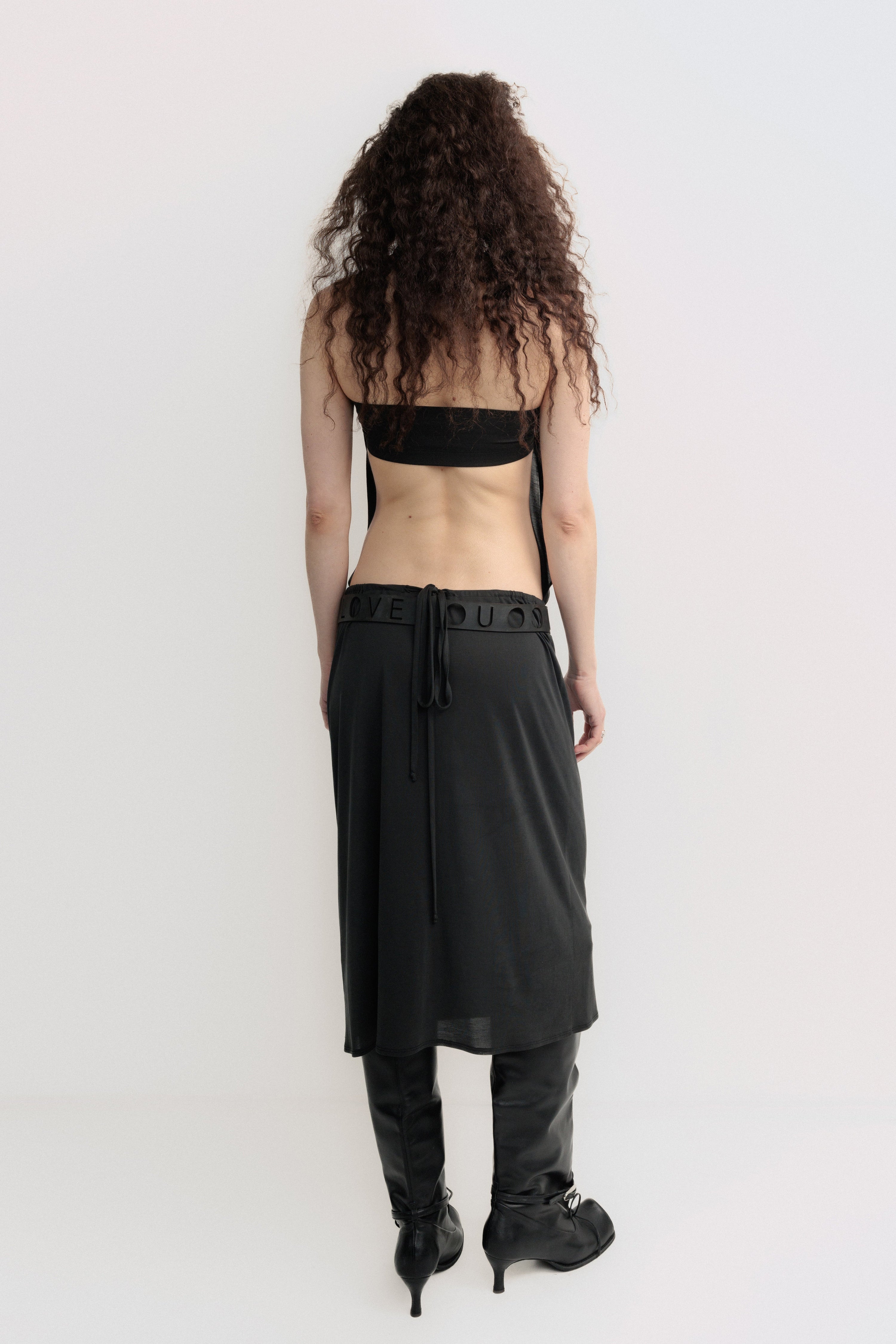 Backless tube dress