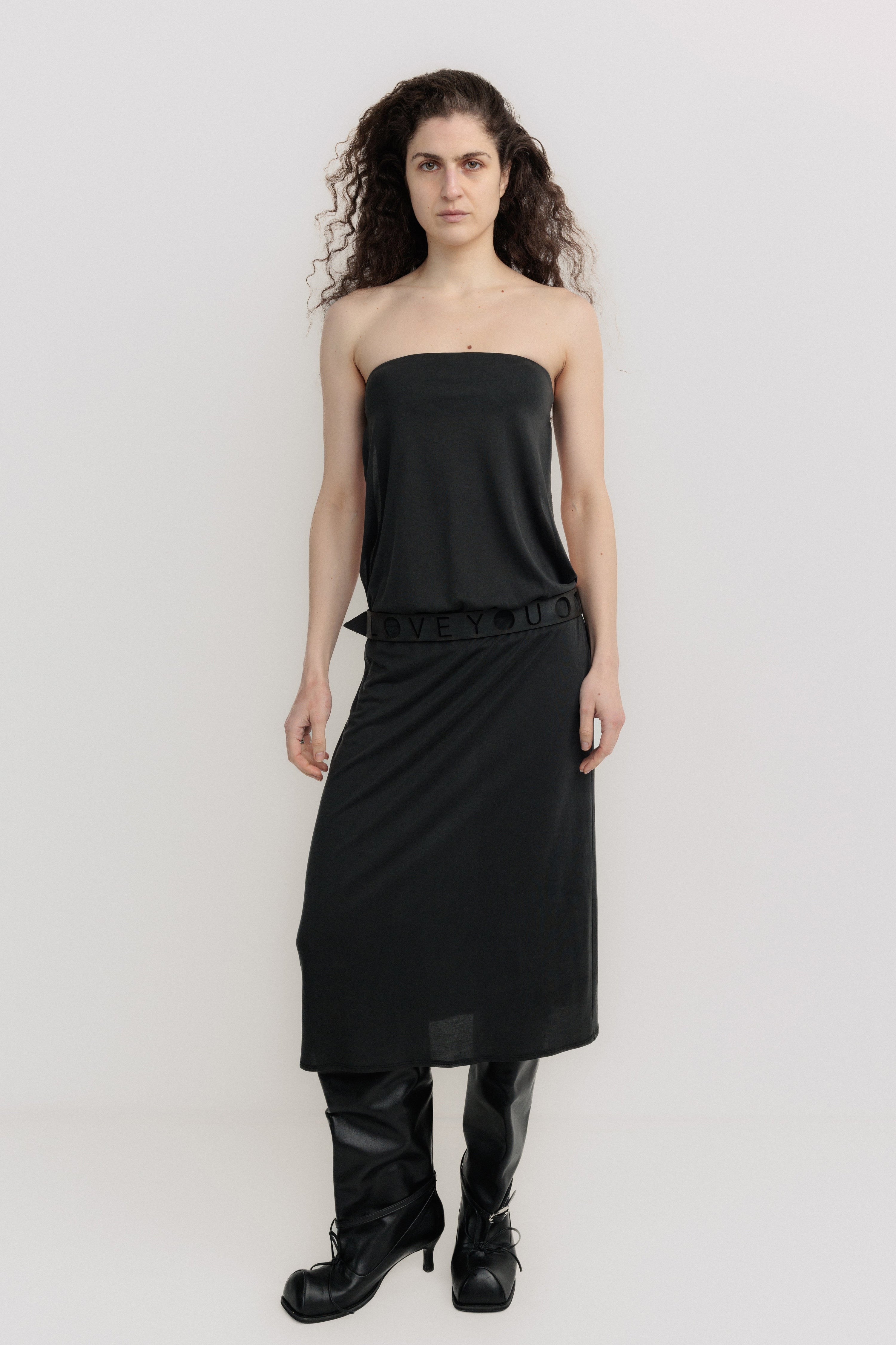 Backless tube dress