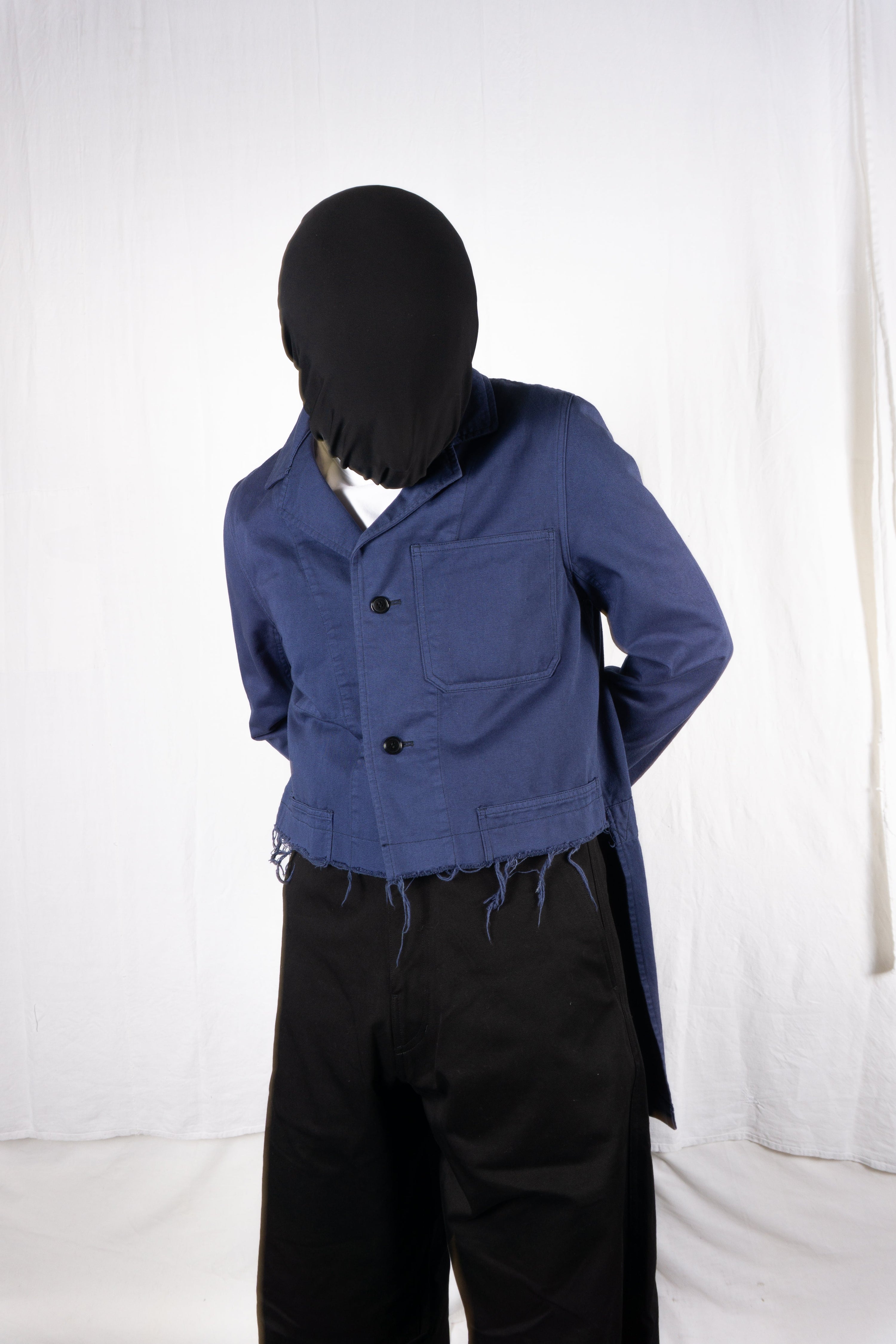 Ganryu comme des garçons s/s 2017 asymmetrical jacket
