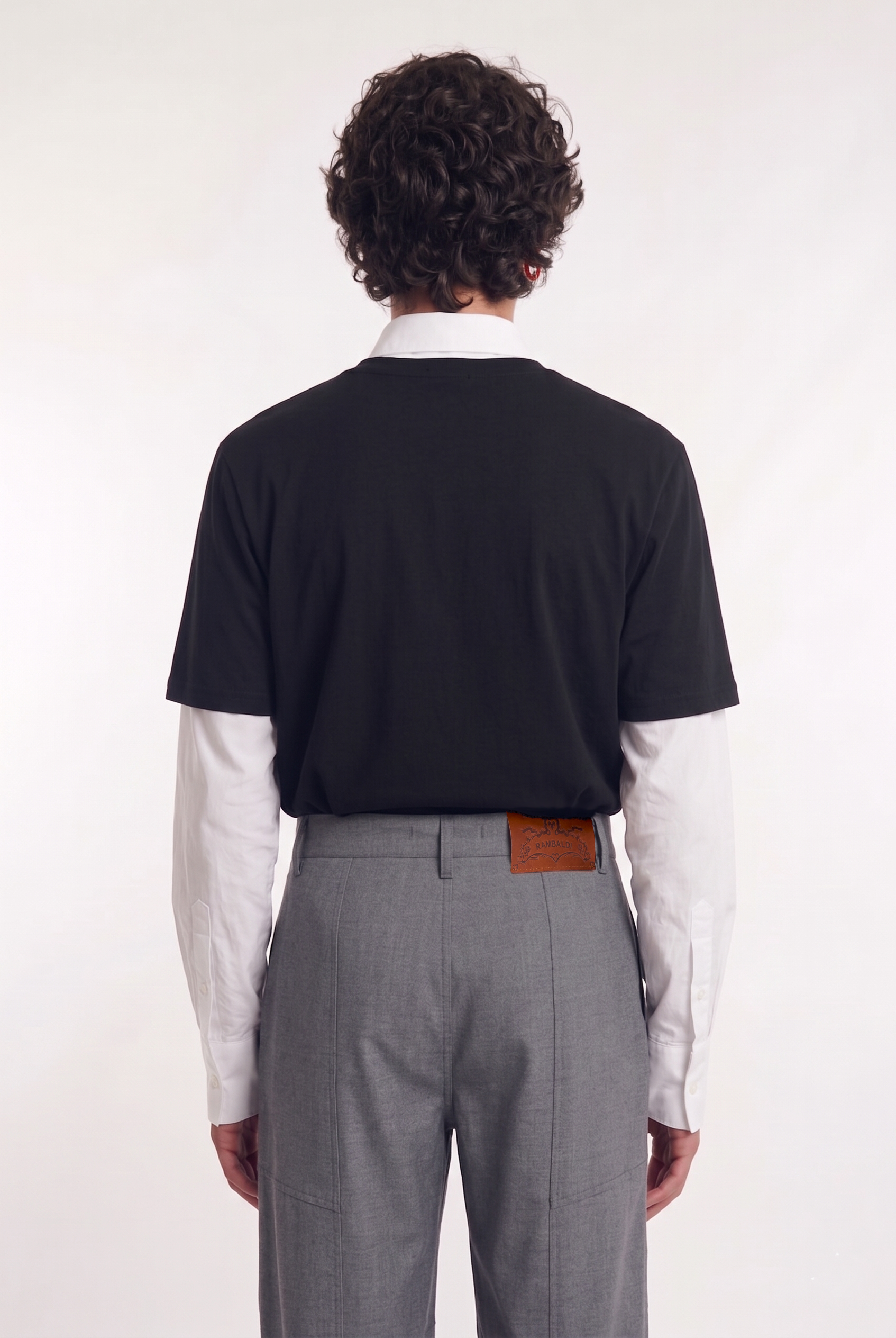 T-shirt con camicia integrata rambaldi is for libertines