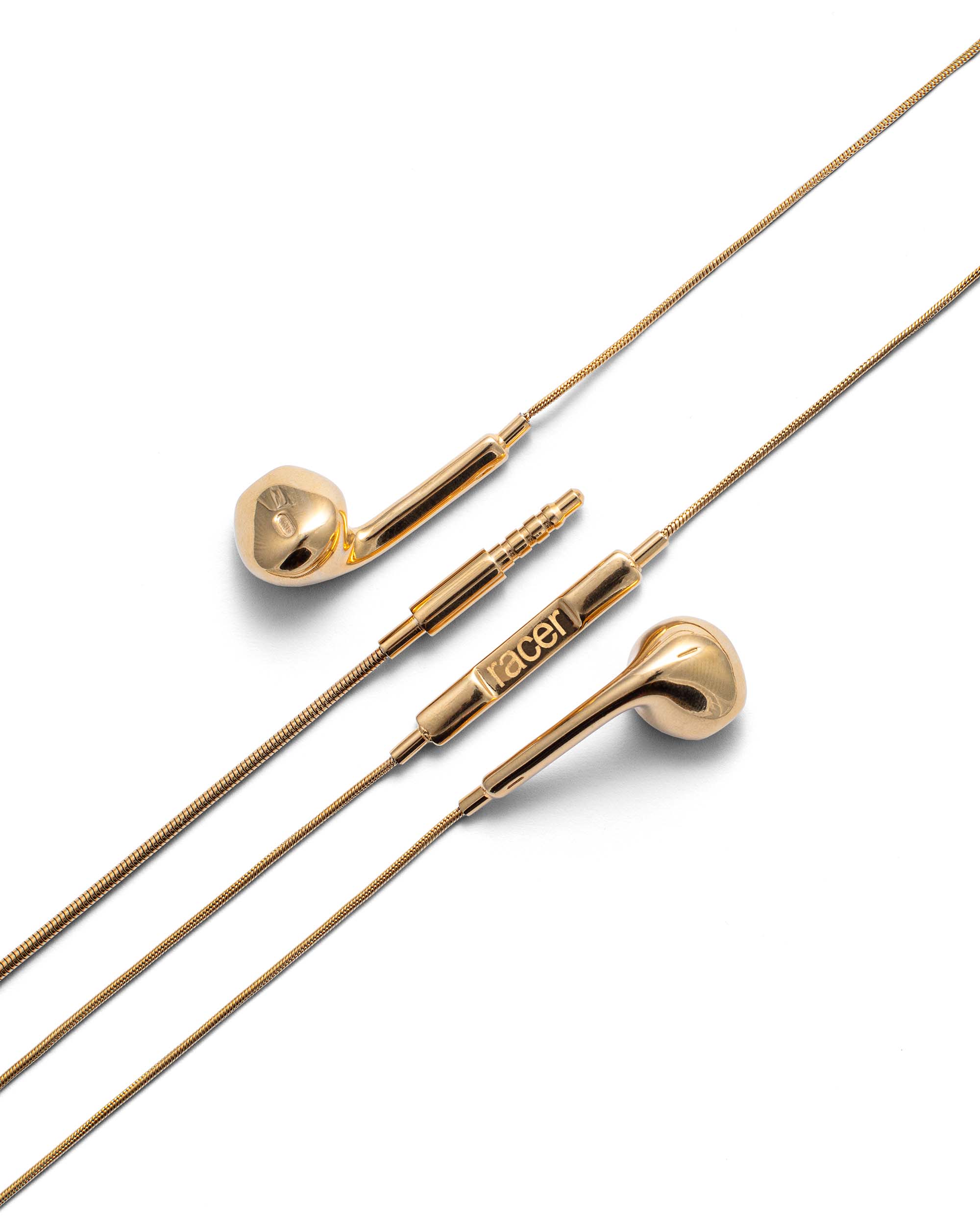 Gold racerpods necklace