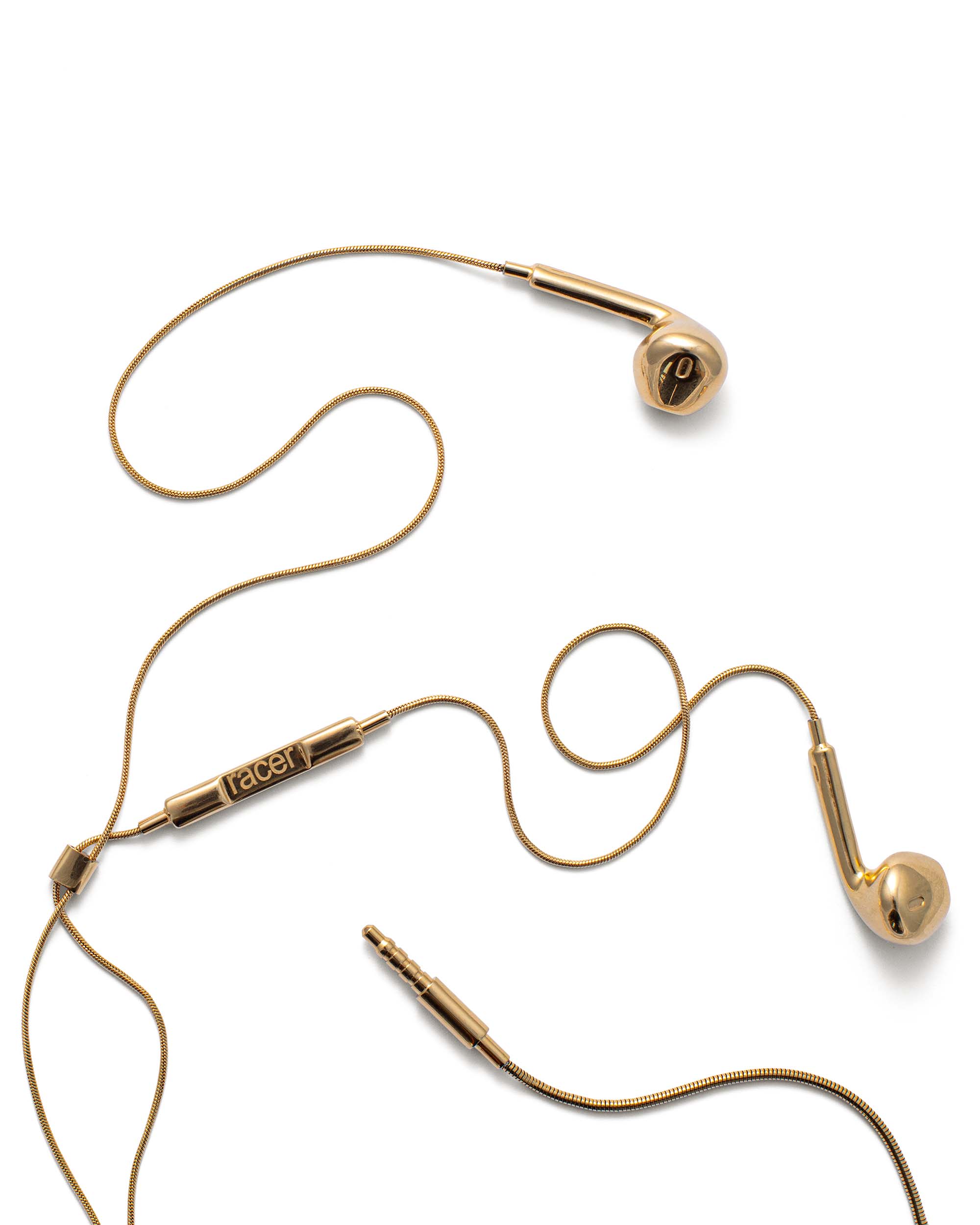Gold racerpods necklace
