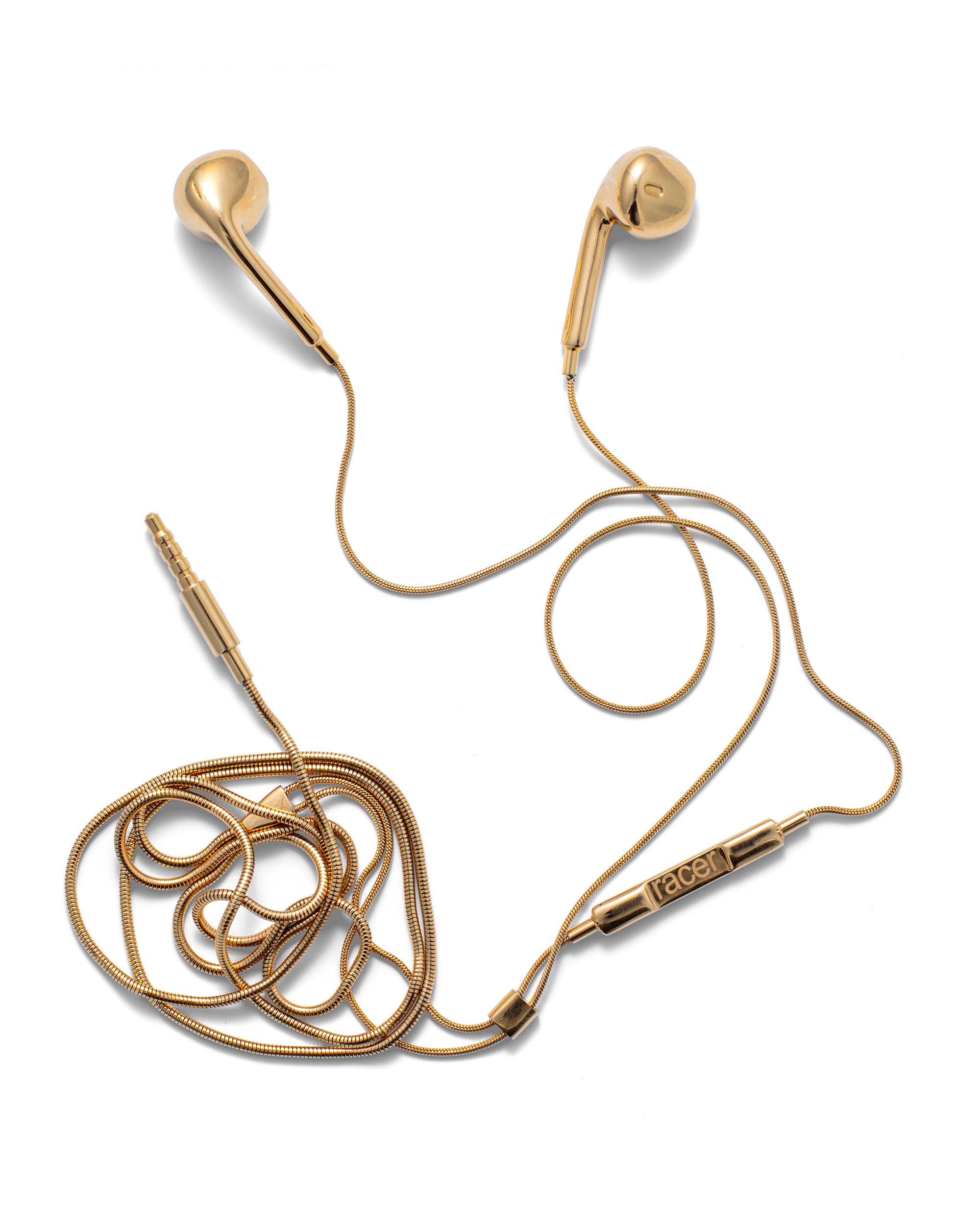 Gold racerpods necklace