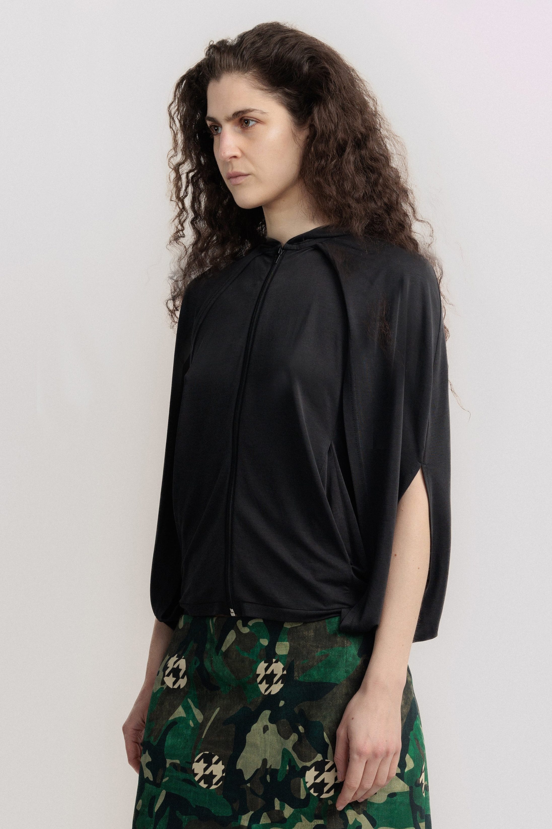 Cape hoodie charcoal