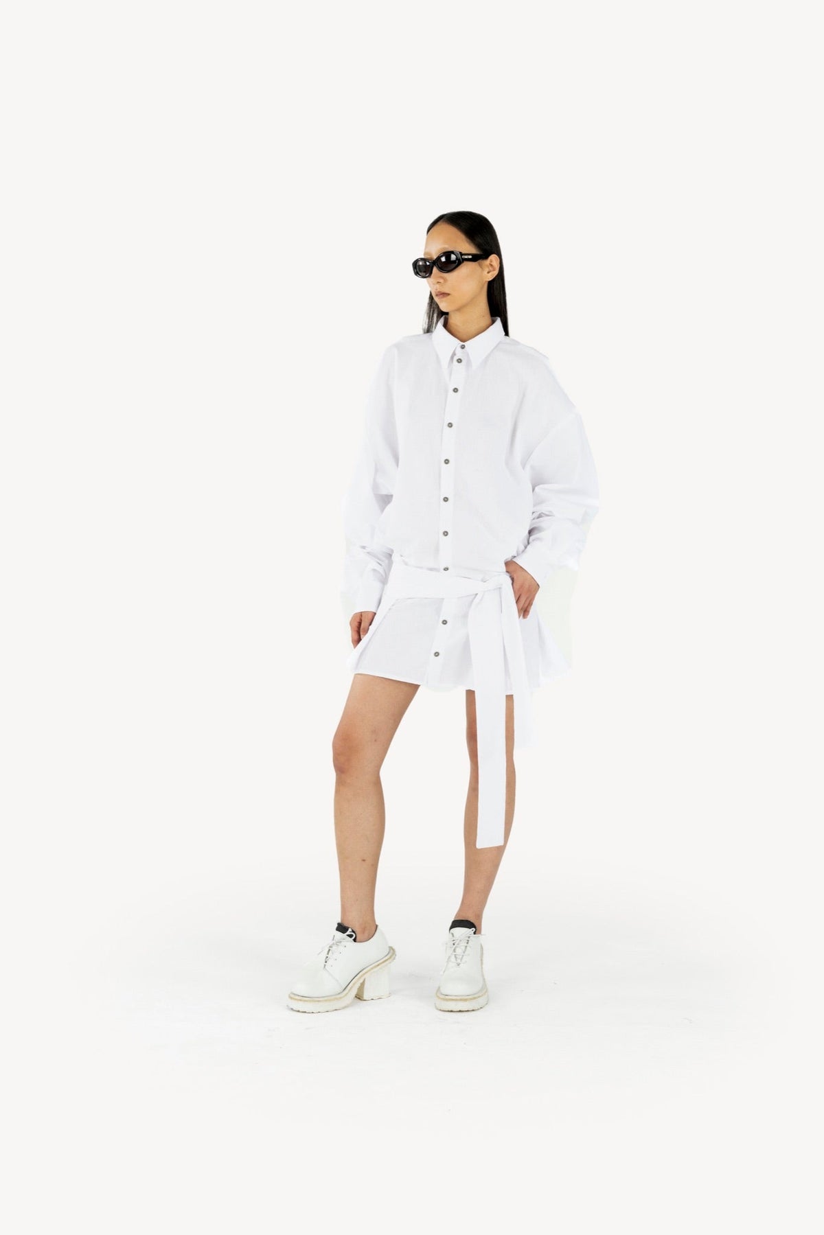 Shirtdress white