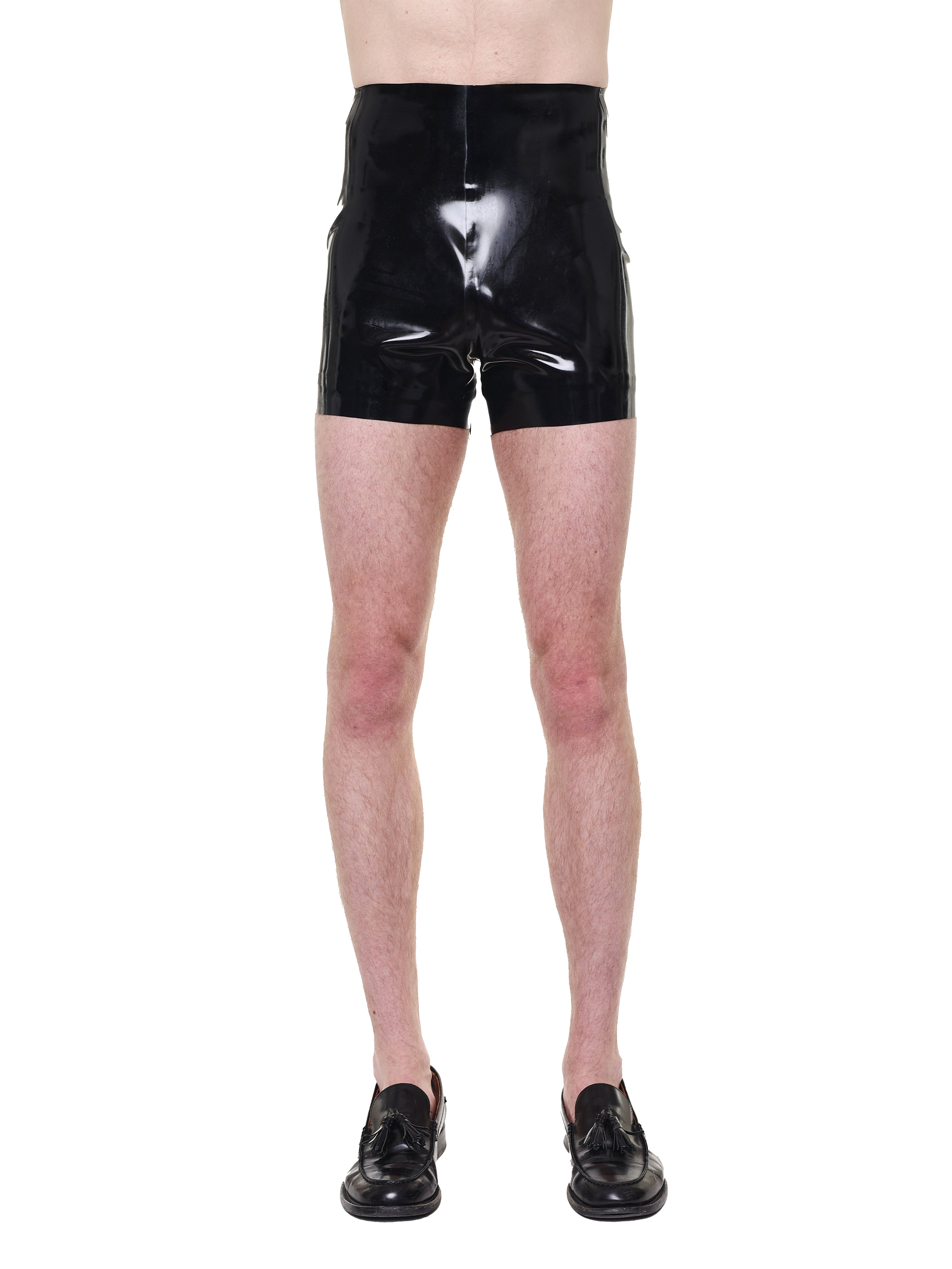 Black high waist essential biker shorts