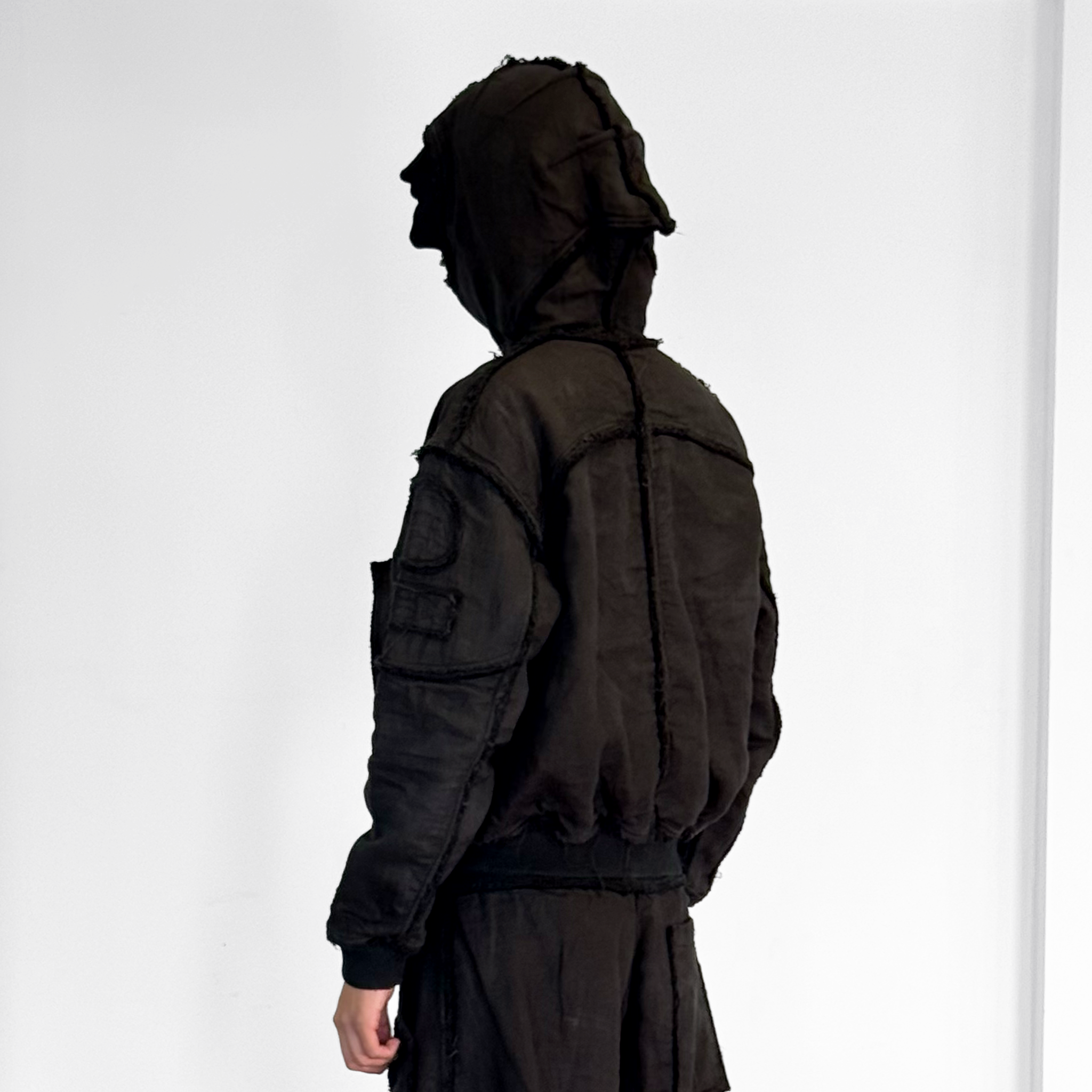 Mourning army hoodie - black