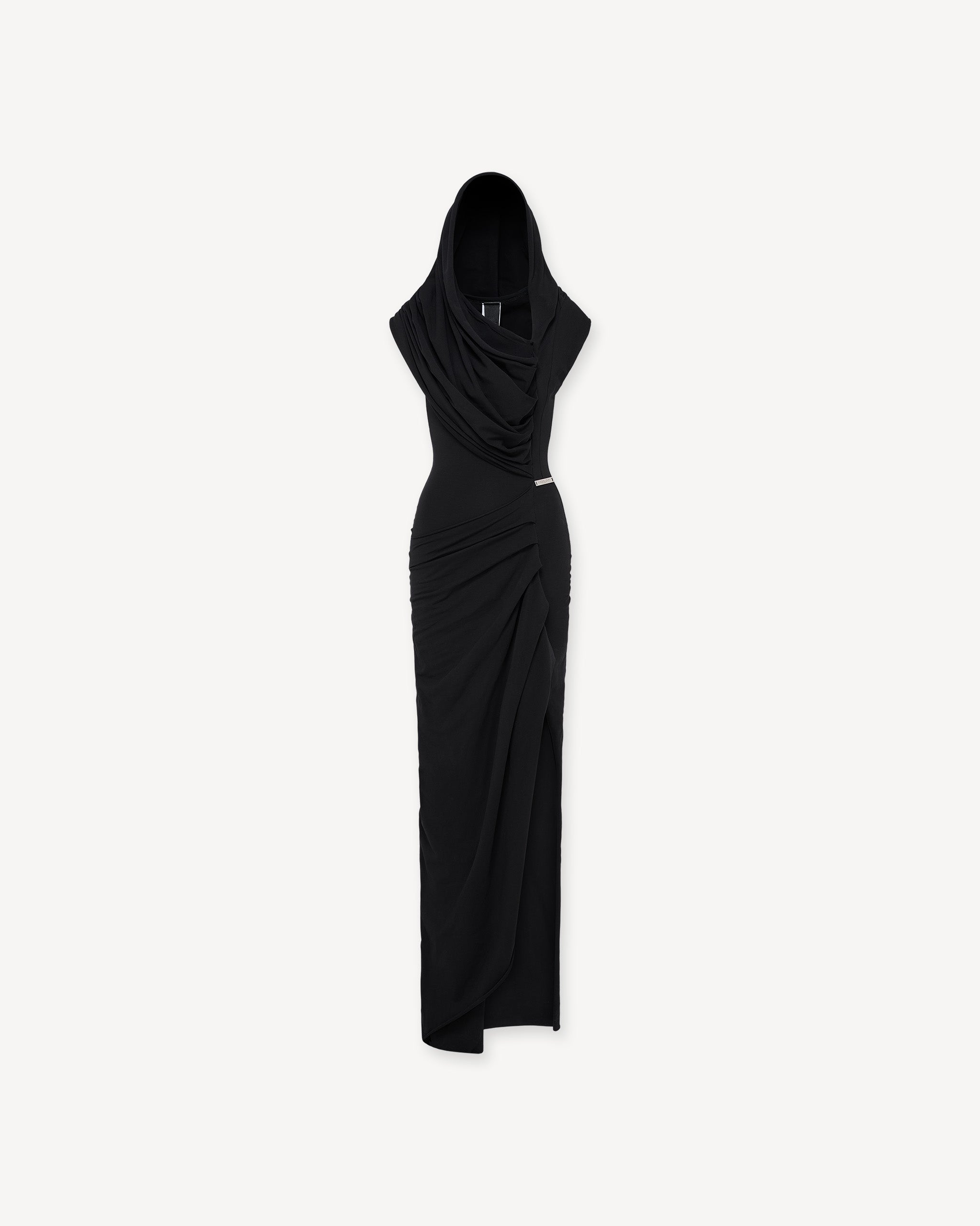 Draped dress black