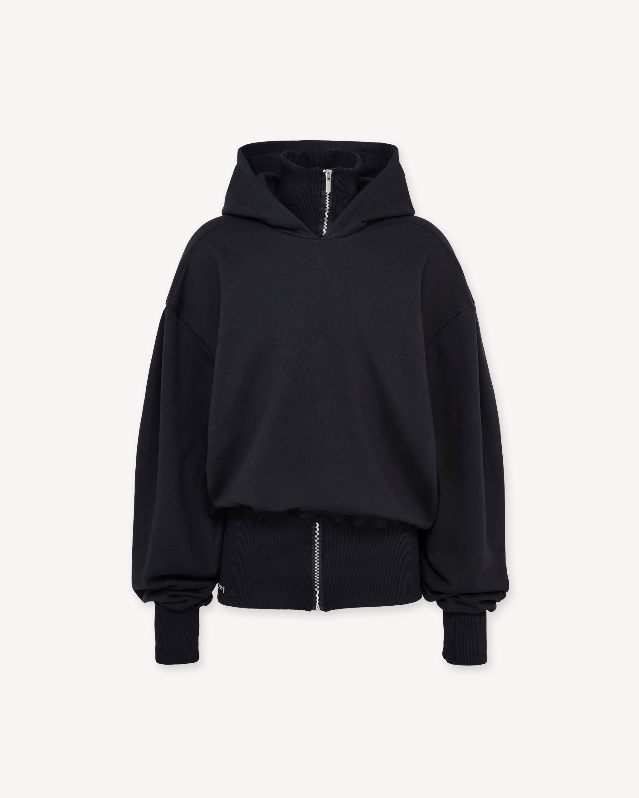Zip hoodie black