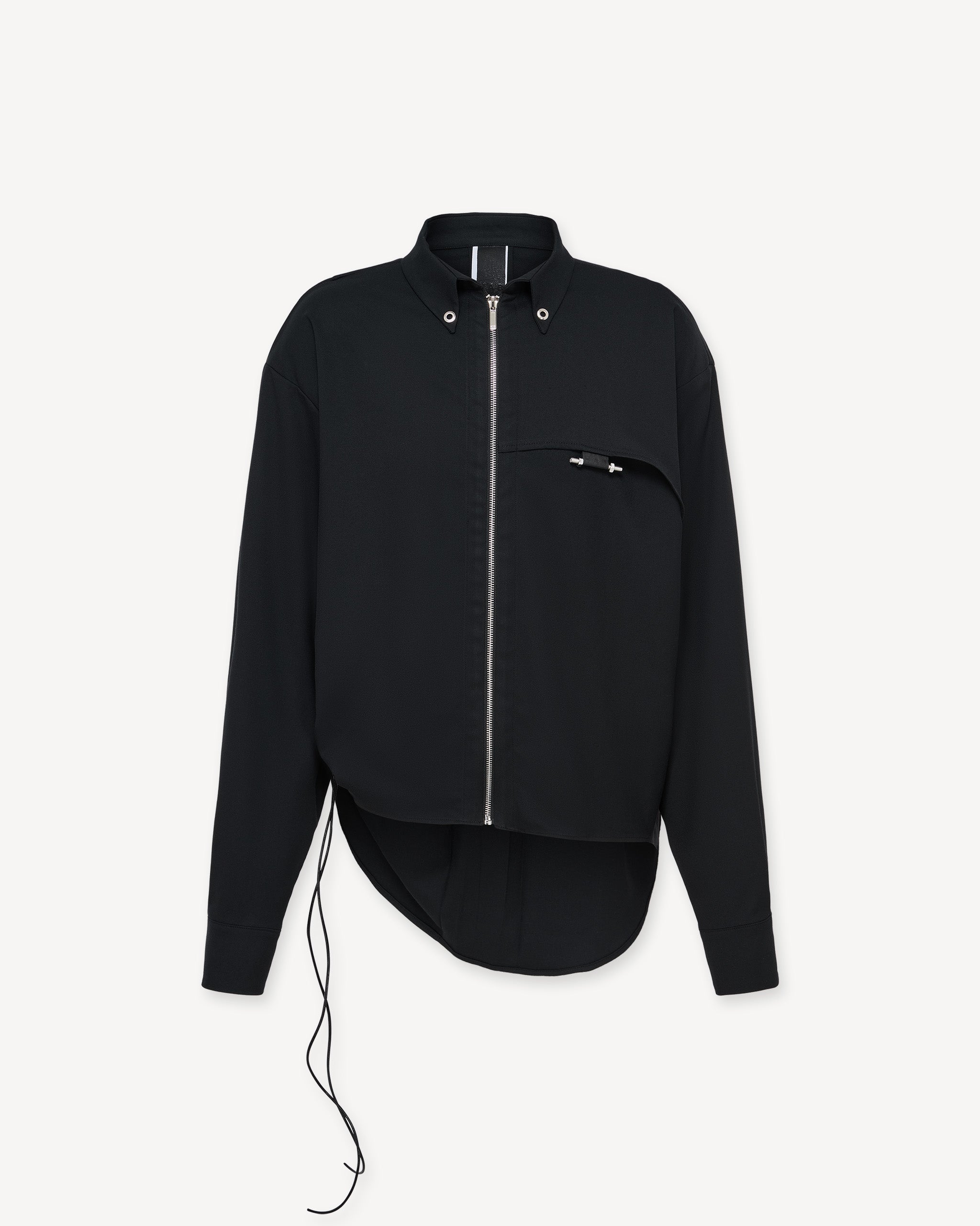Zip shirt black