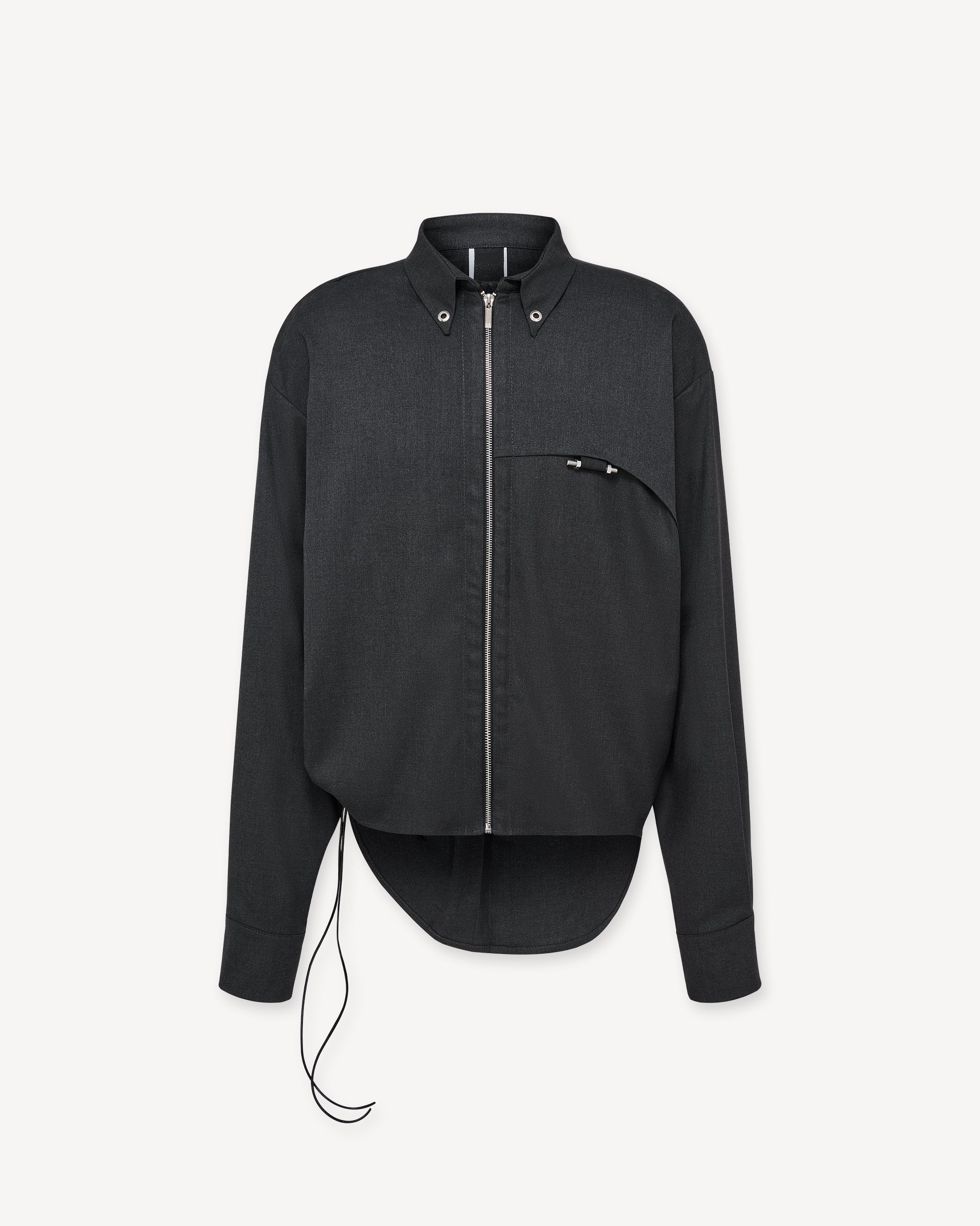 Zip shirt grey