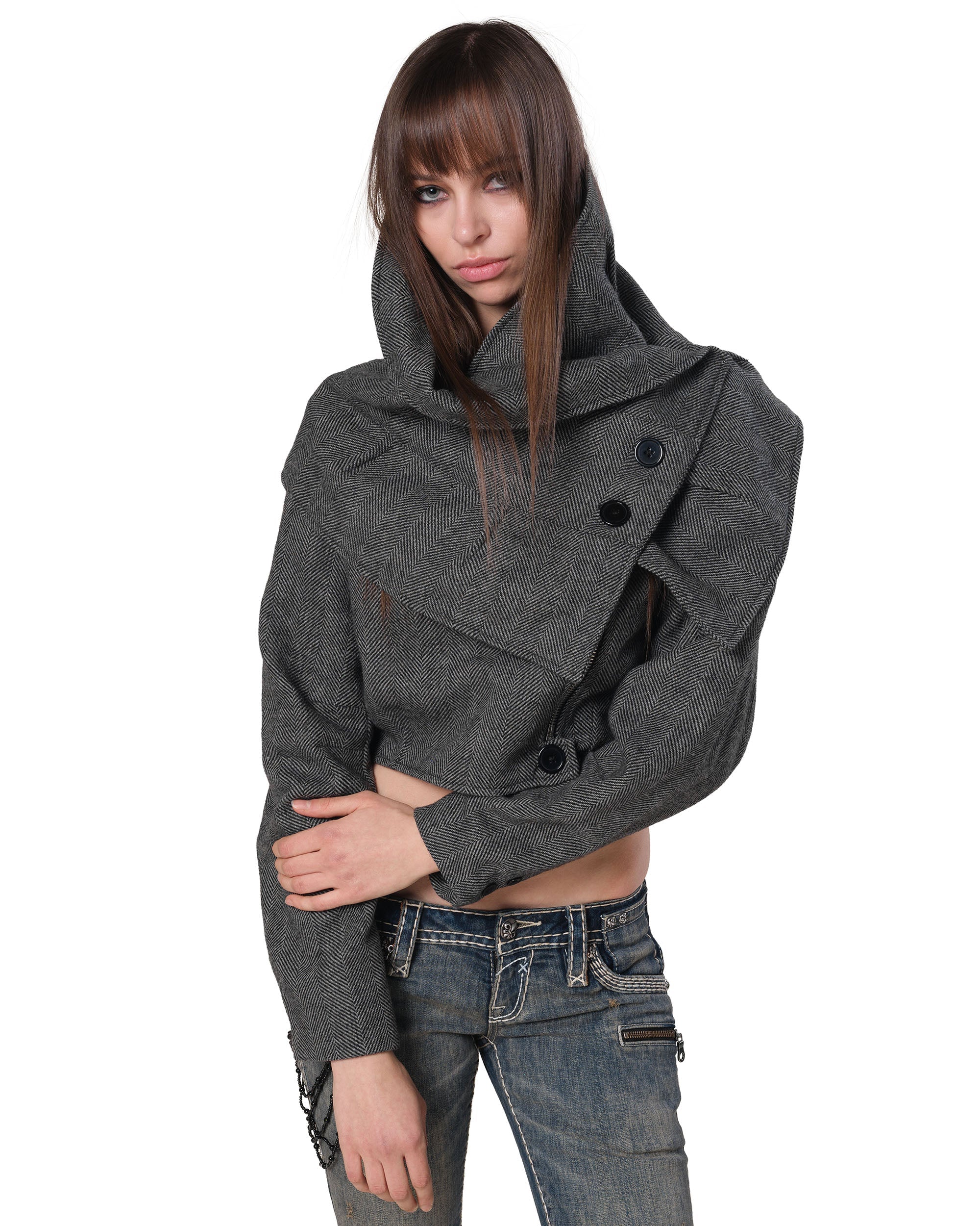 Herringbone transformer jacket