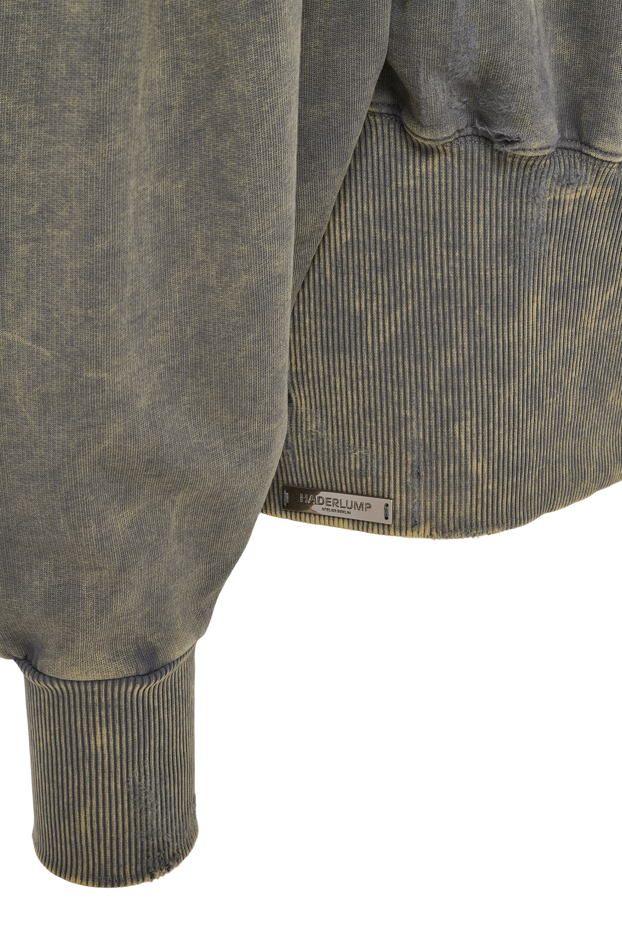 Zip hoodie grey washed
