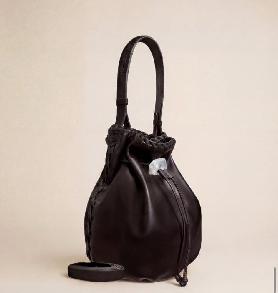 Iacobella nappa large bag - brown