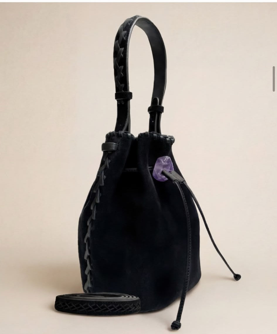 Iacobella nirmala suede bag - black