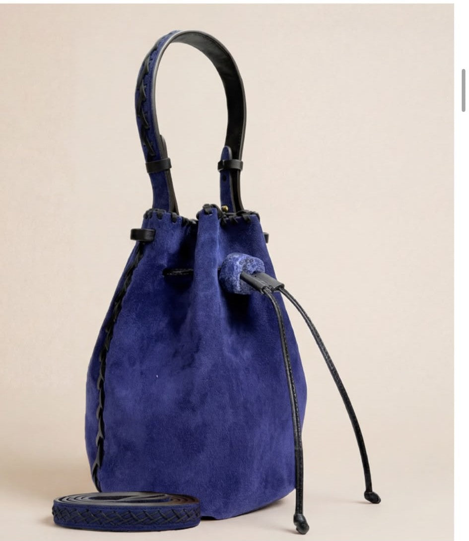 Iacobella nirmala suede bag - blue