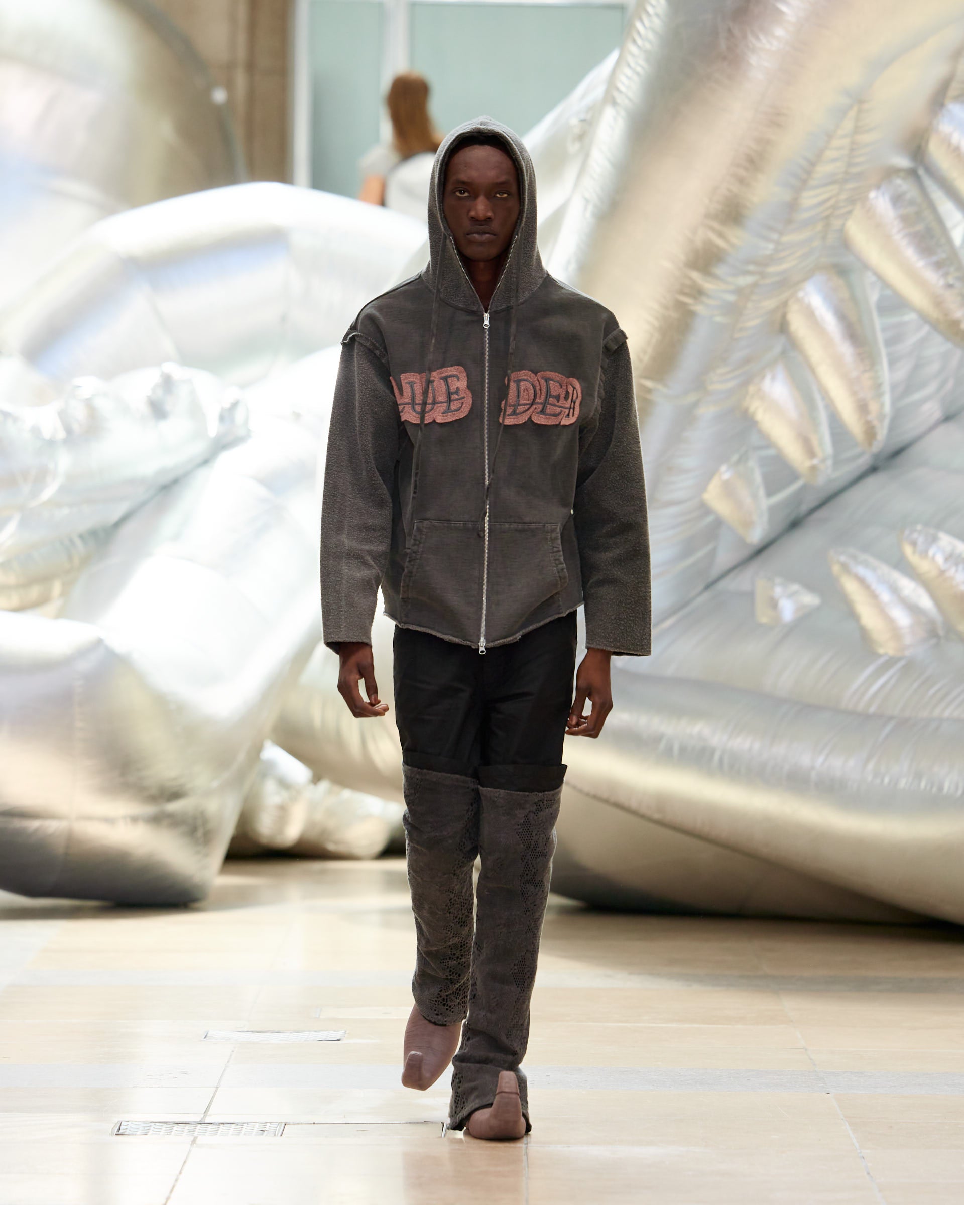 Collegiate embroidered hoodie
