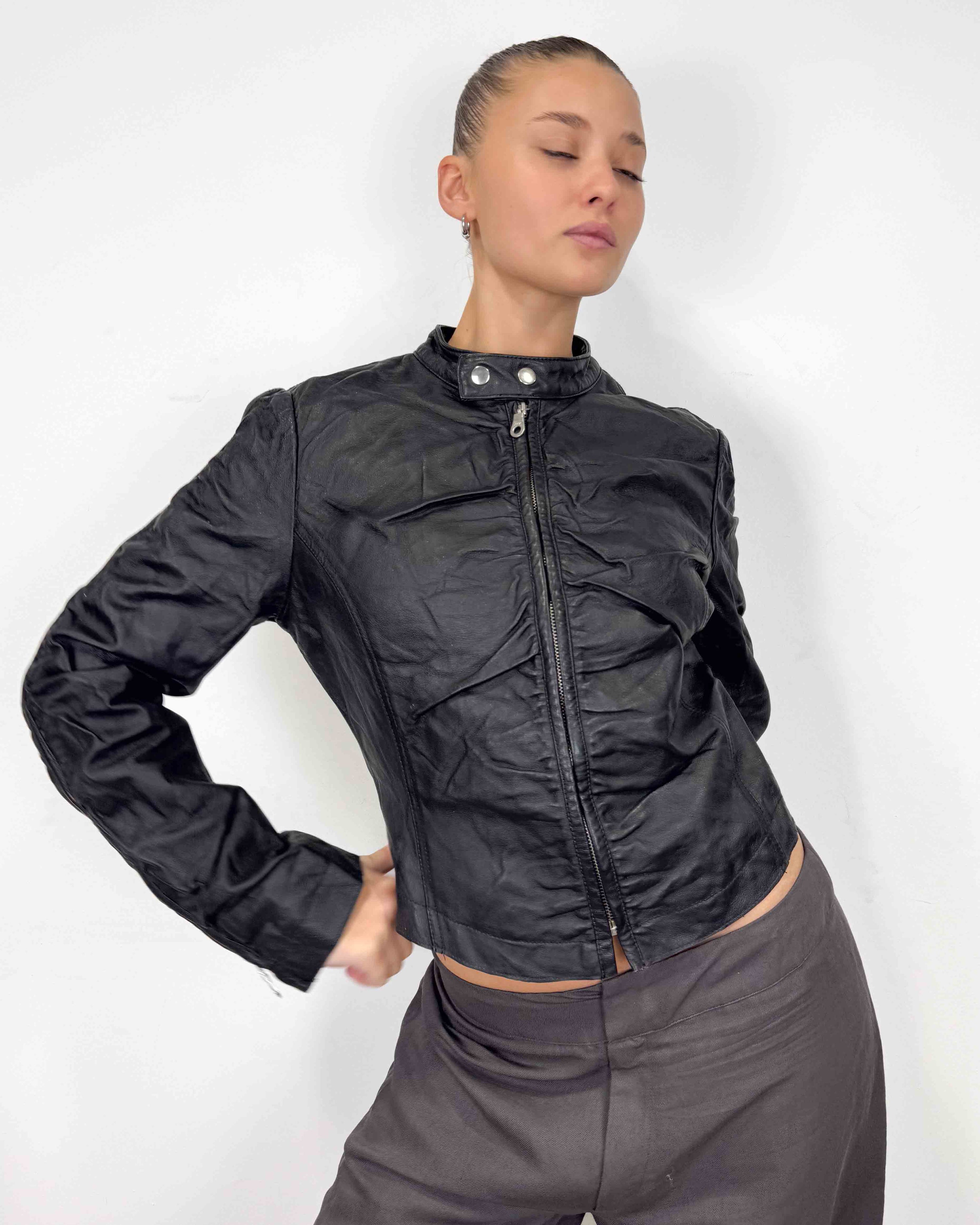 The tatiana leather jacket