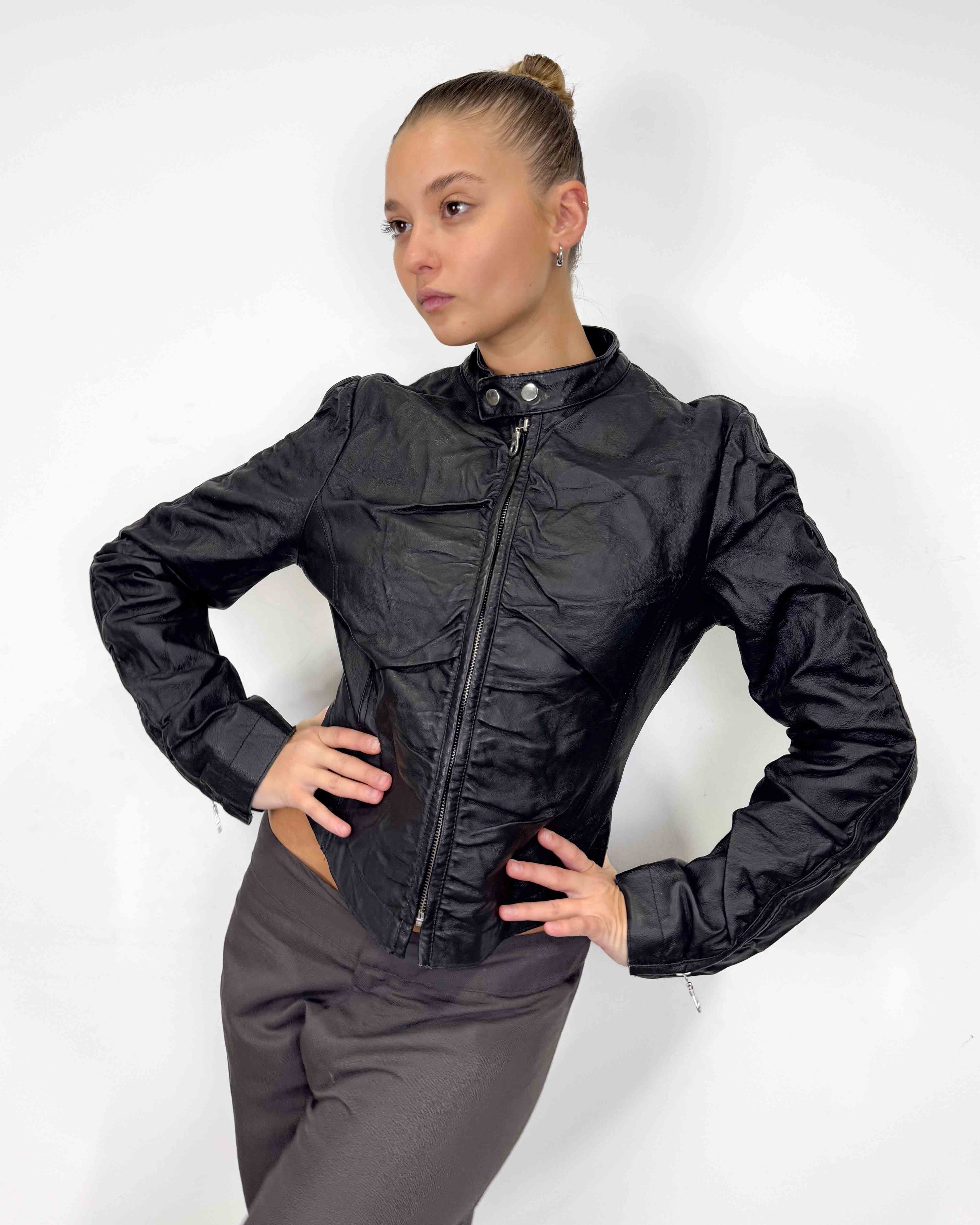 The tatiana leather jacket