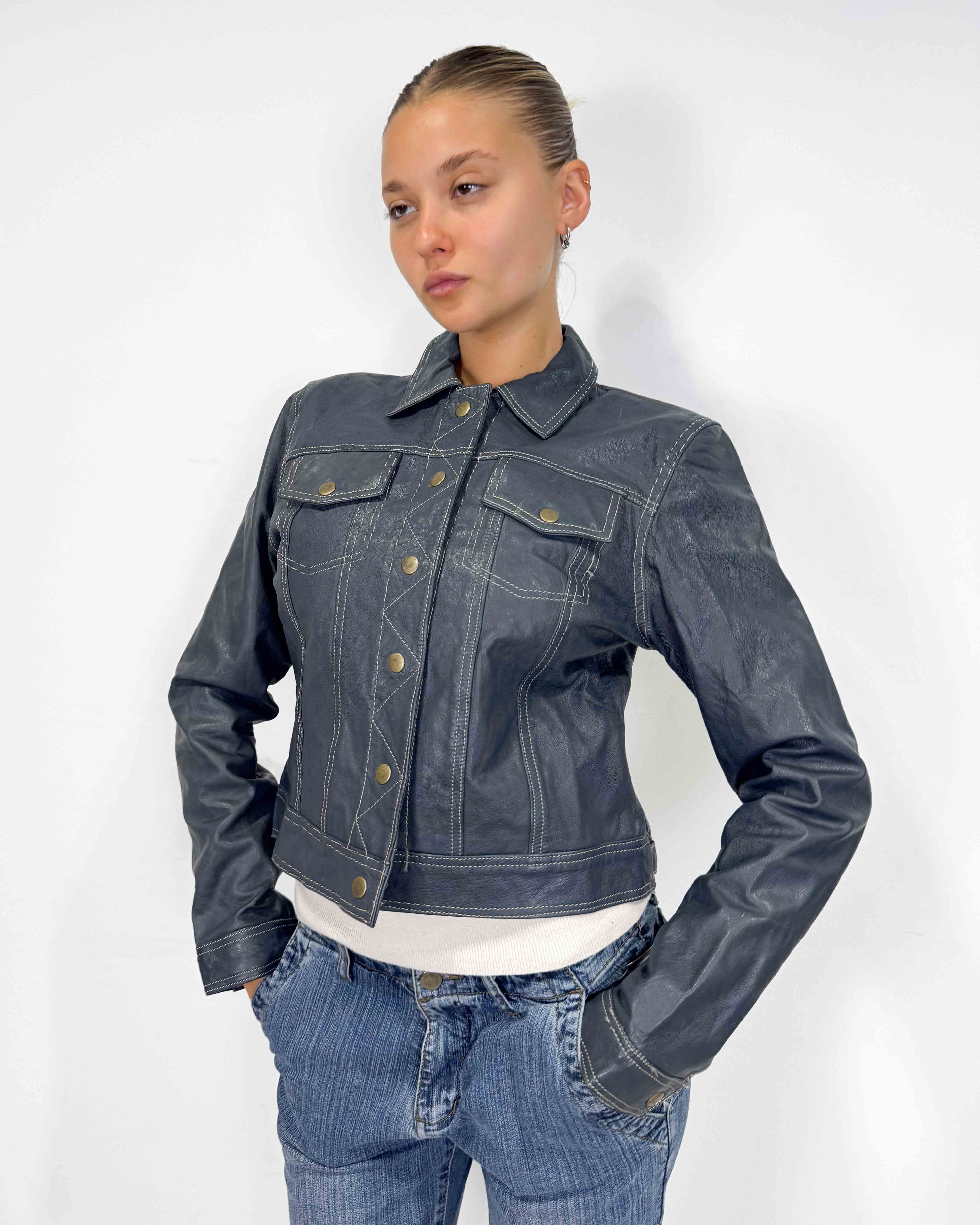 The azucena leather jacket