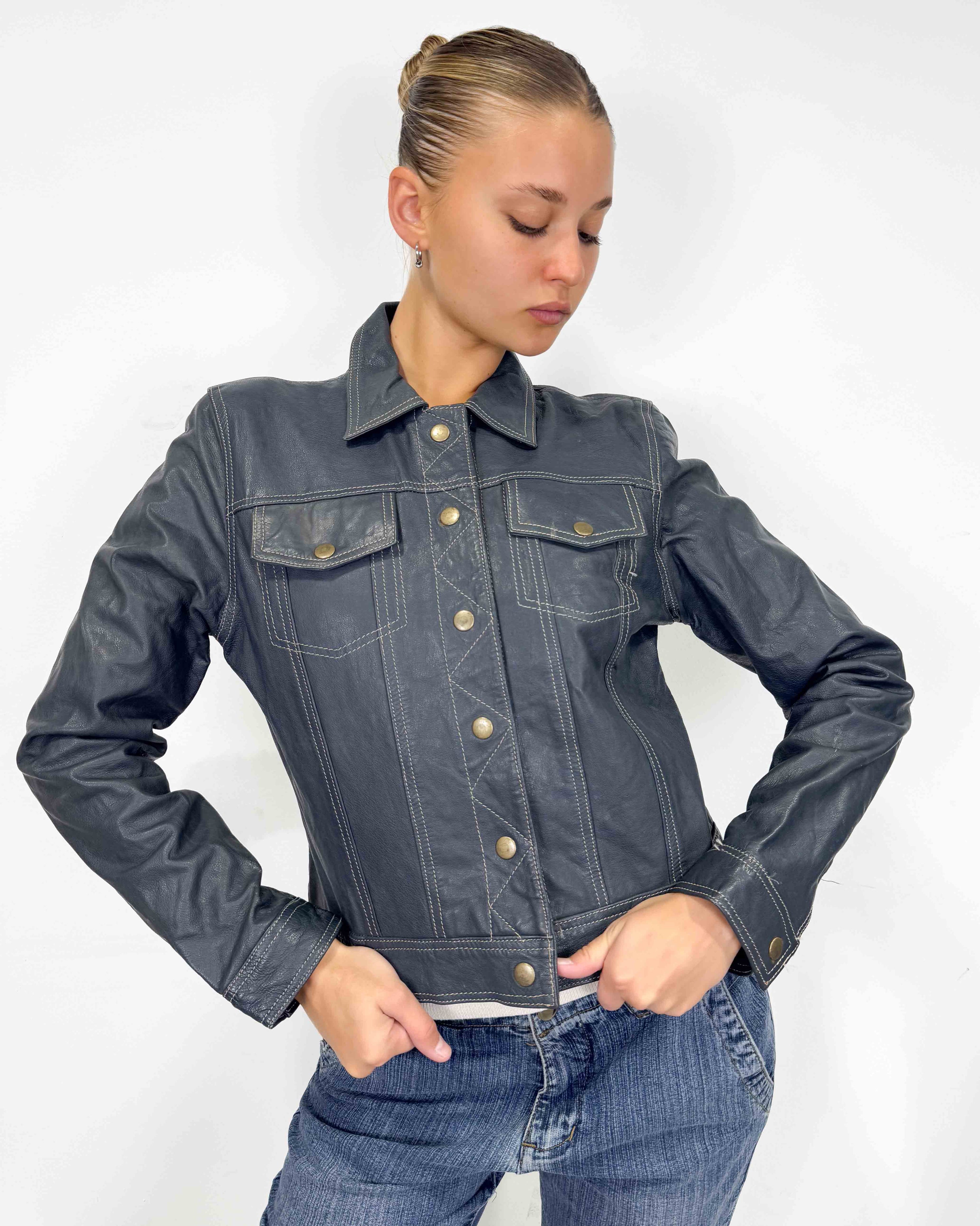 The azucena leather jacket