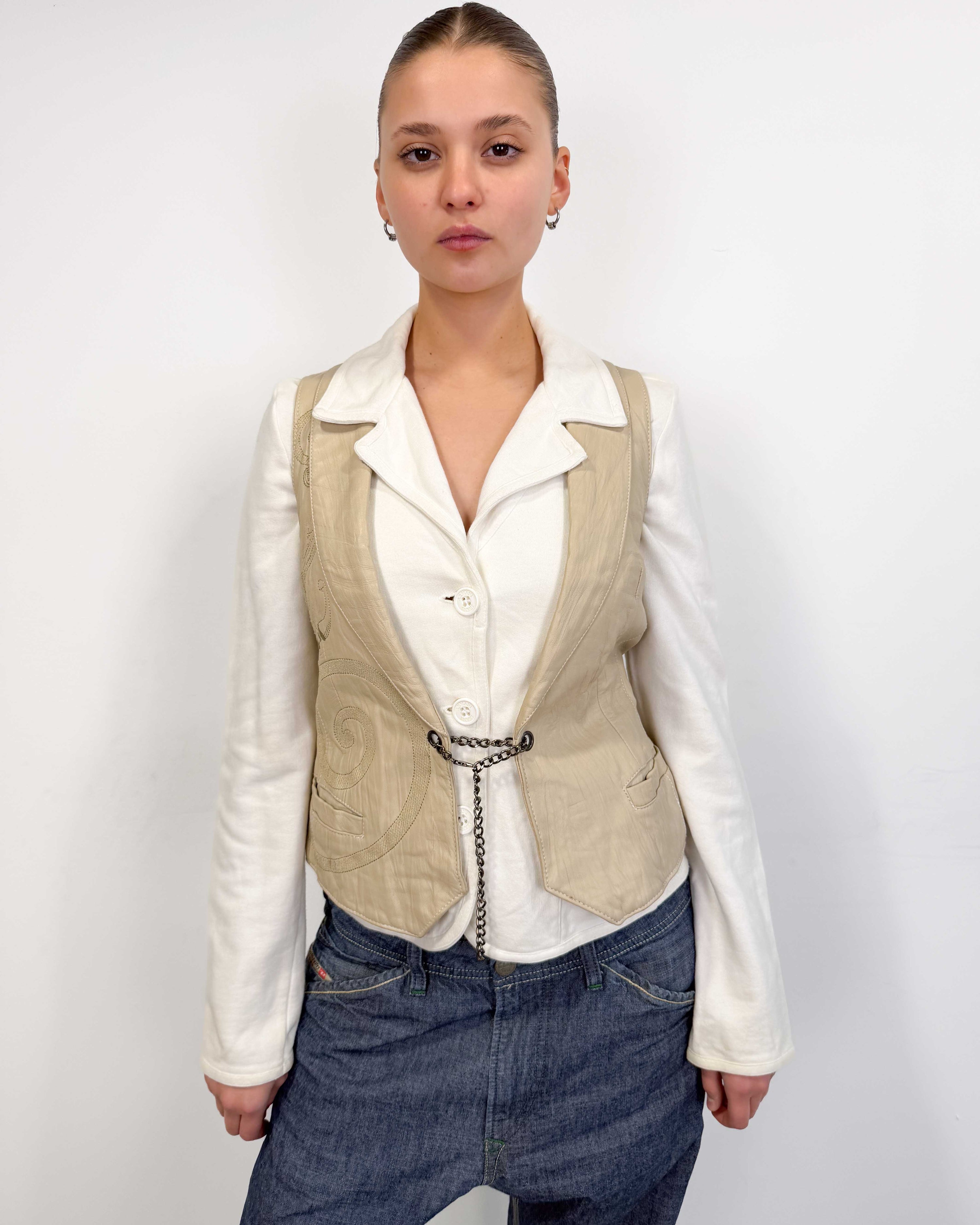 The yonni leather vest