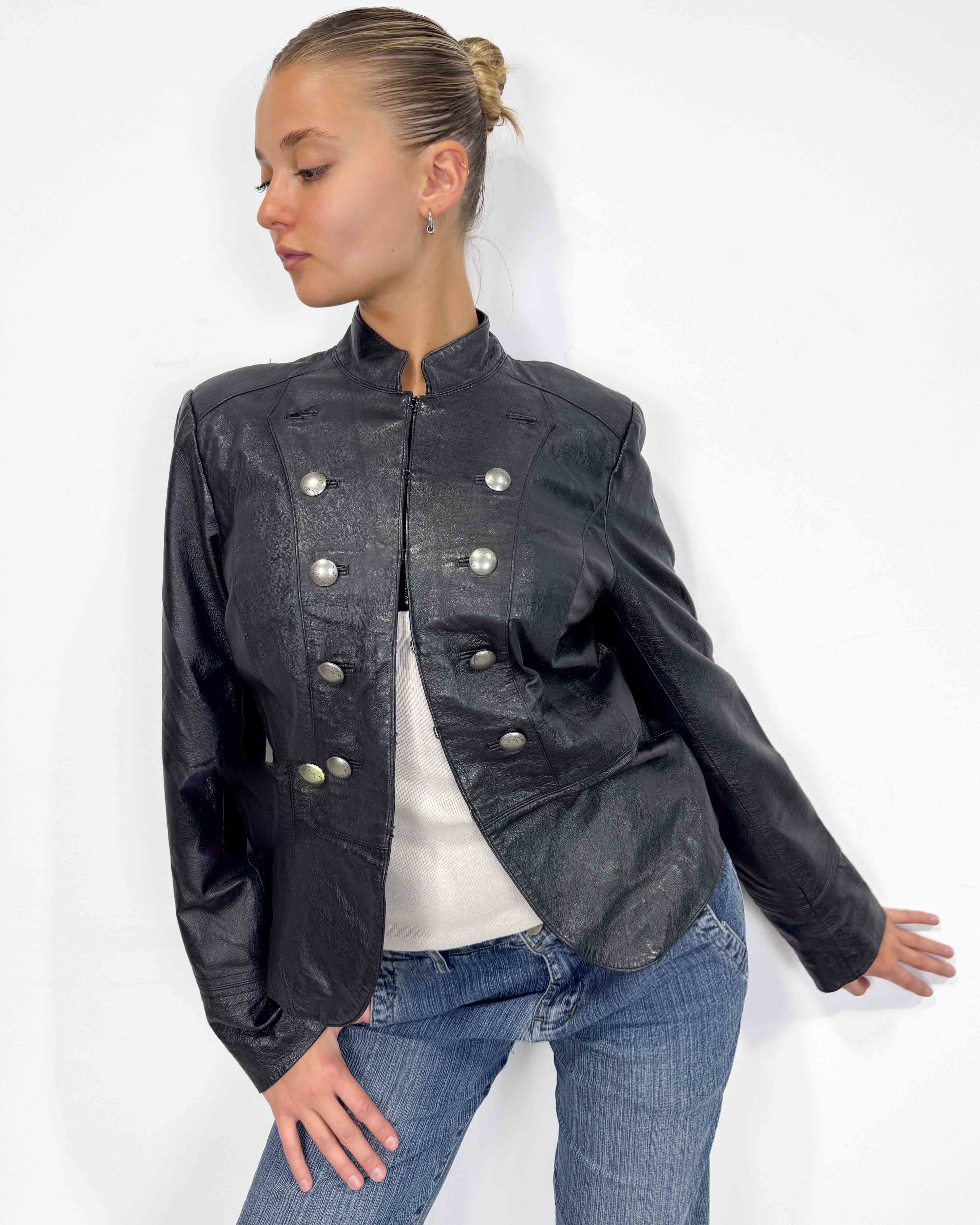 The portia leather jacket
