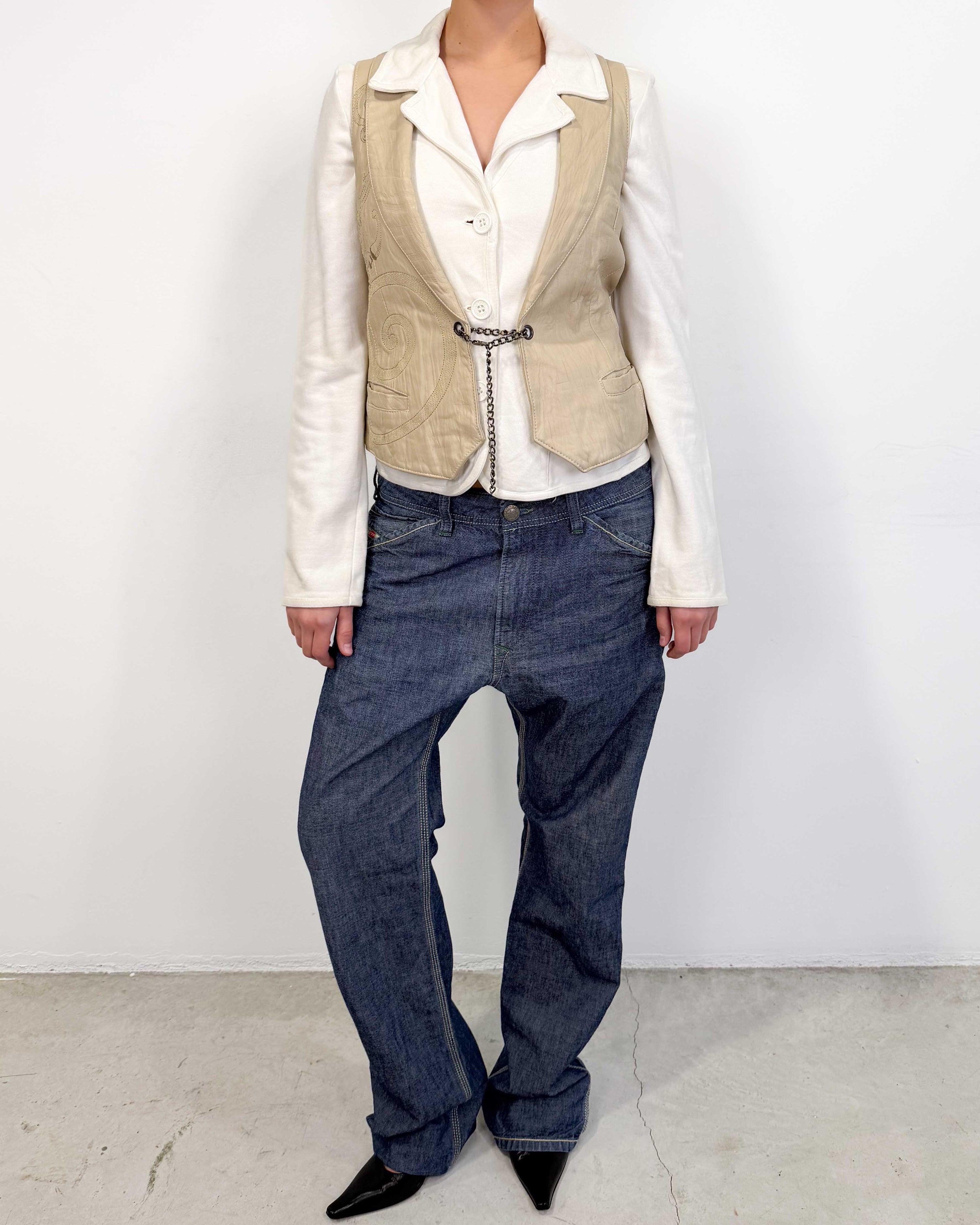 The yonni leather vest