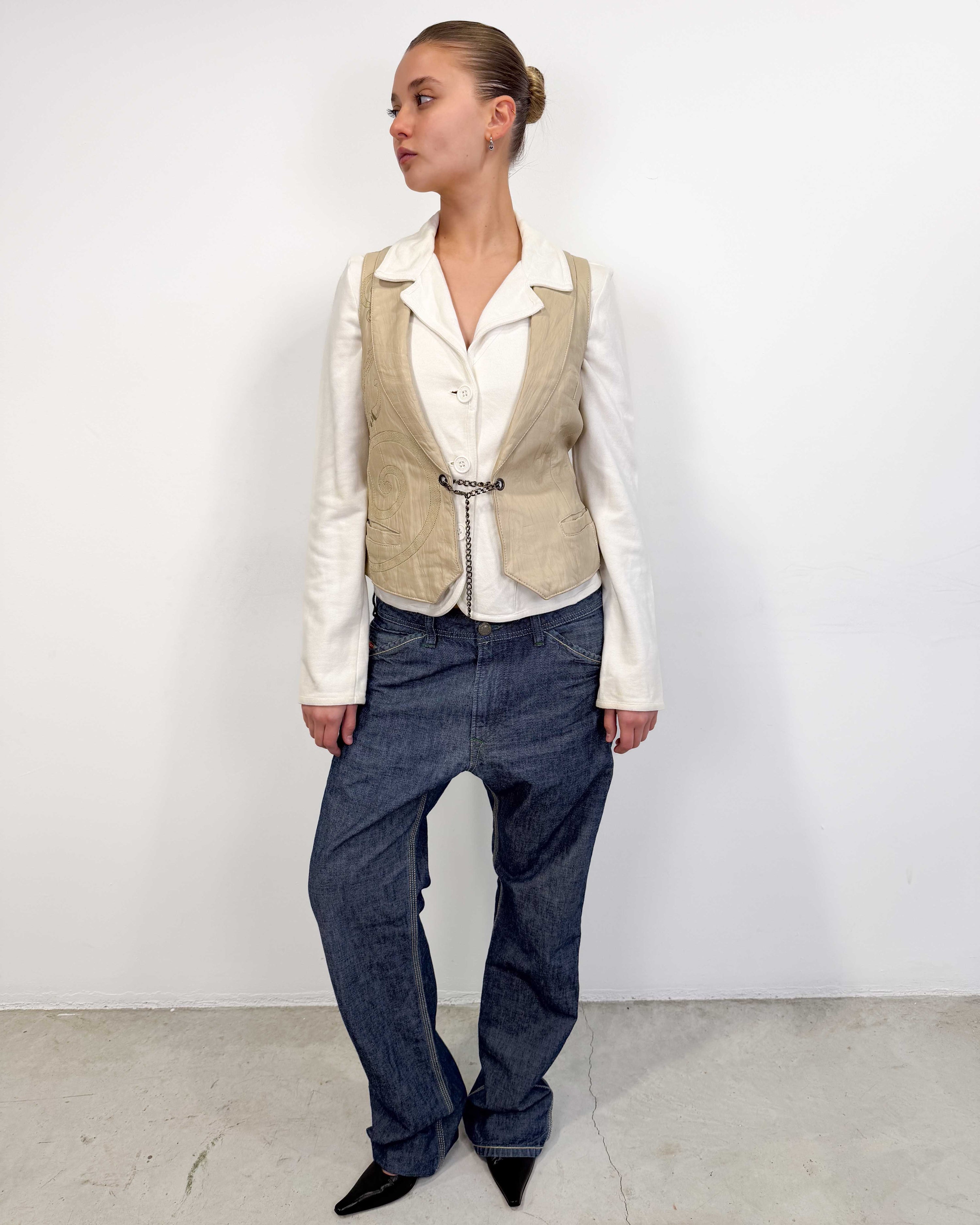 The yonni leather vest