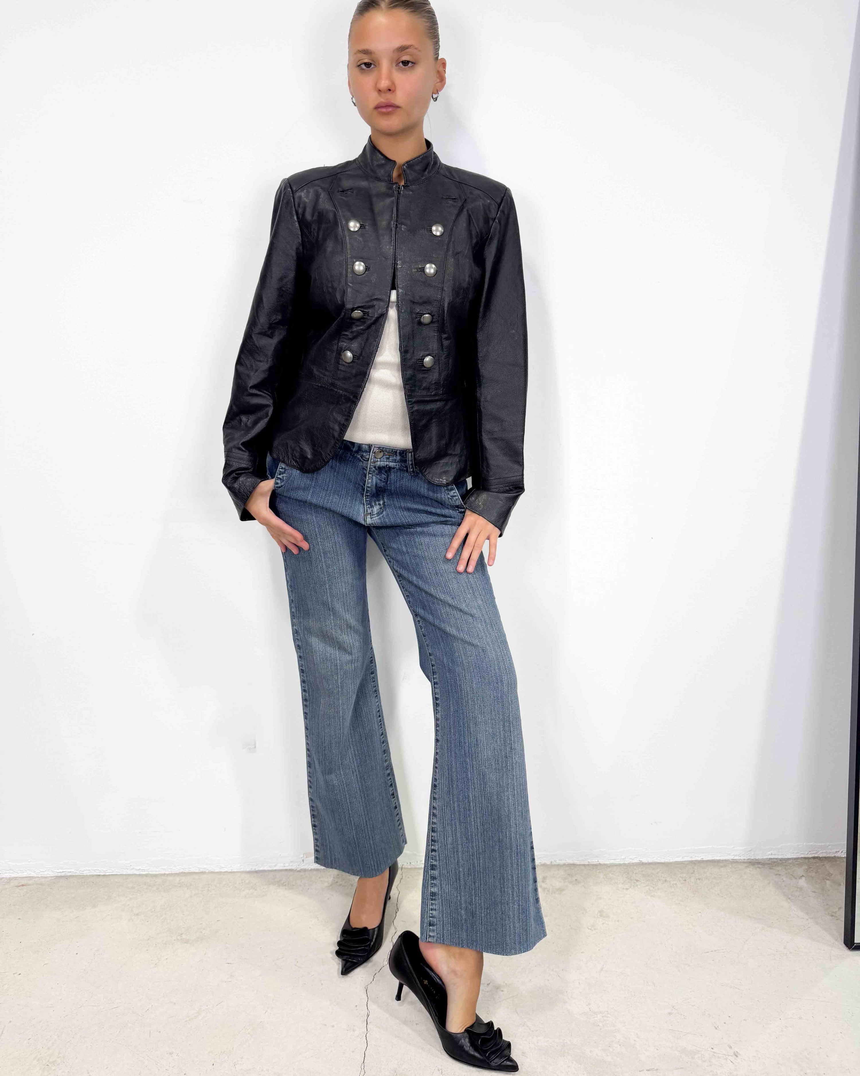 The portia leather jacket