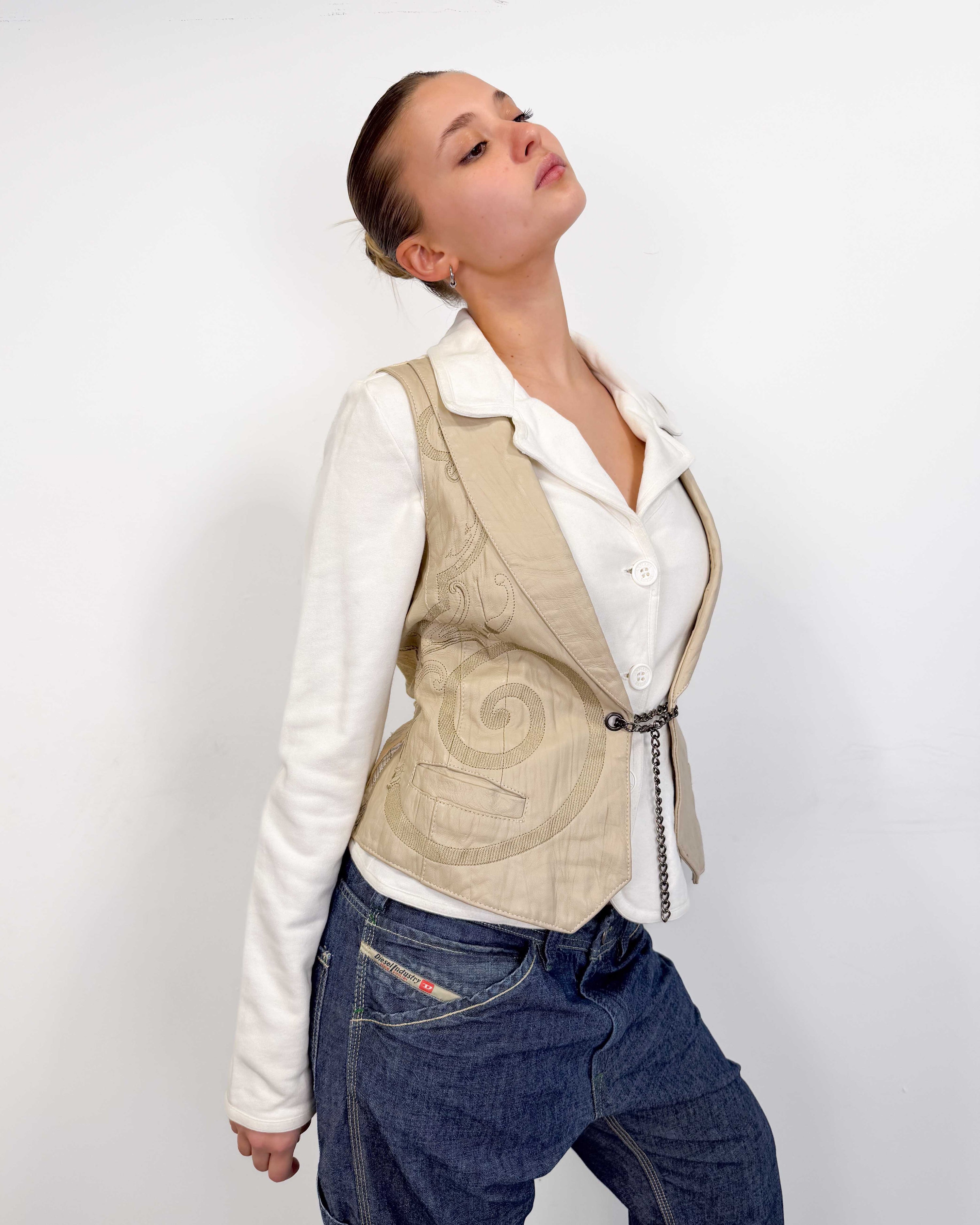 The yonni leather vest