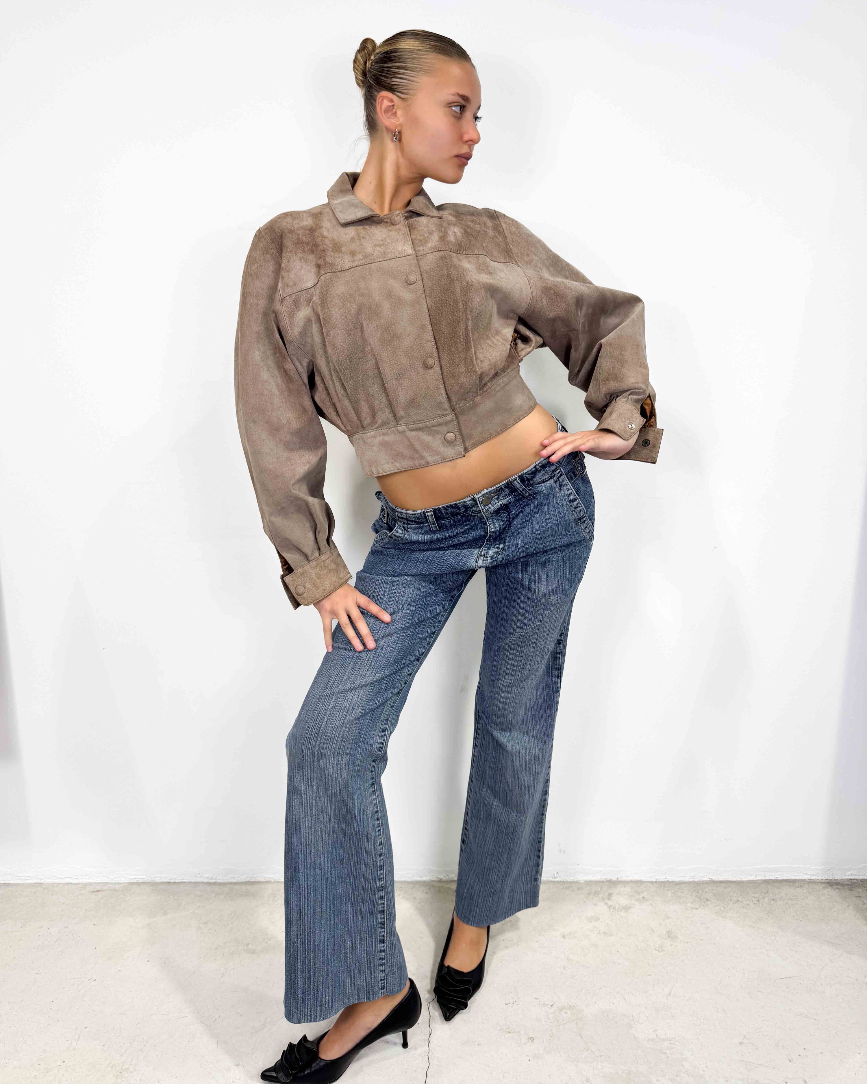 The adeline leather jacket