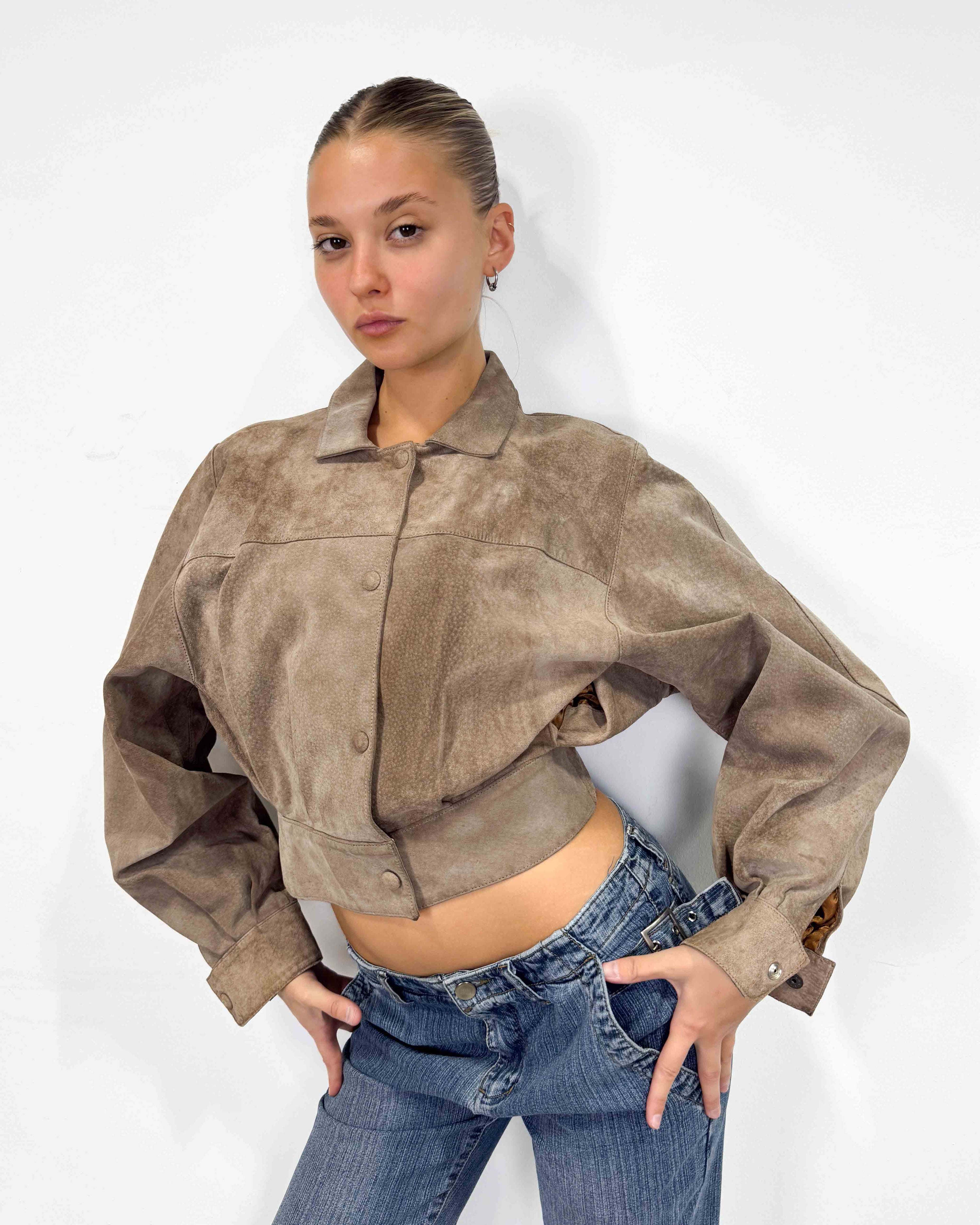 The adeline leather jacket