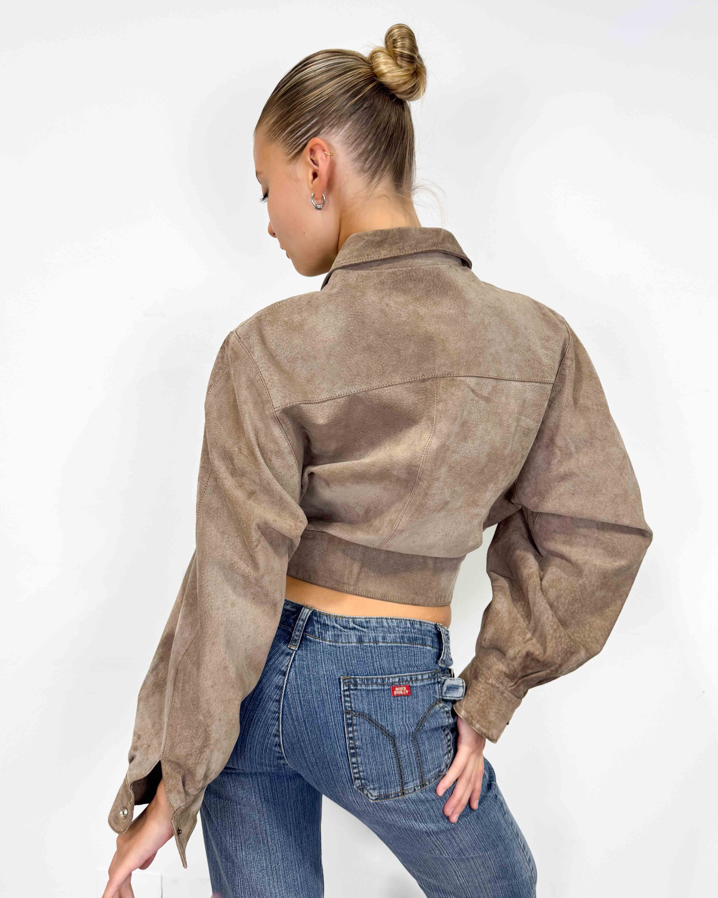 The adeline leather jacket