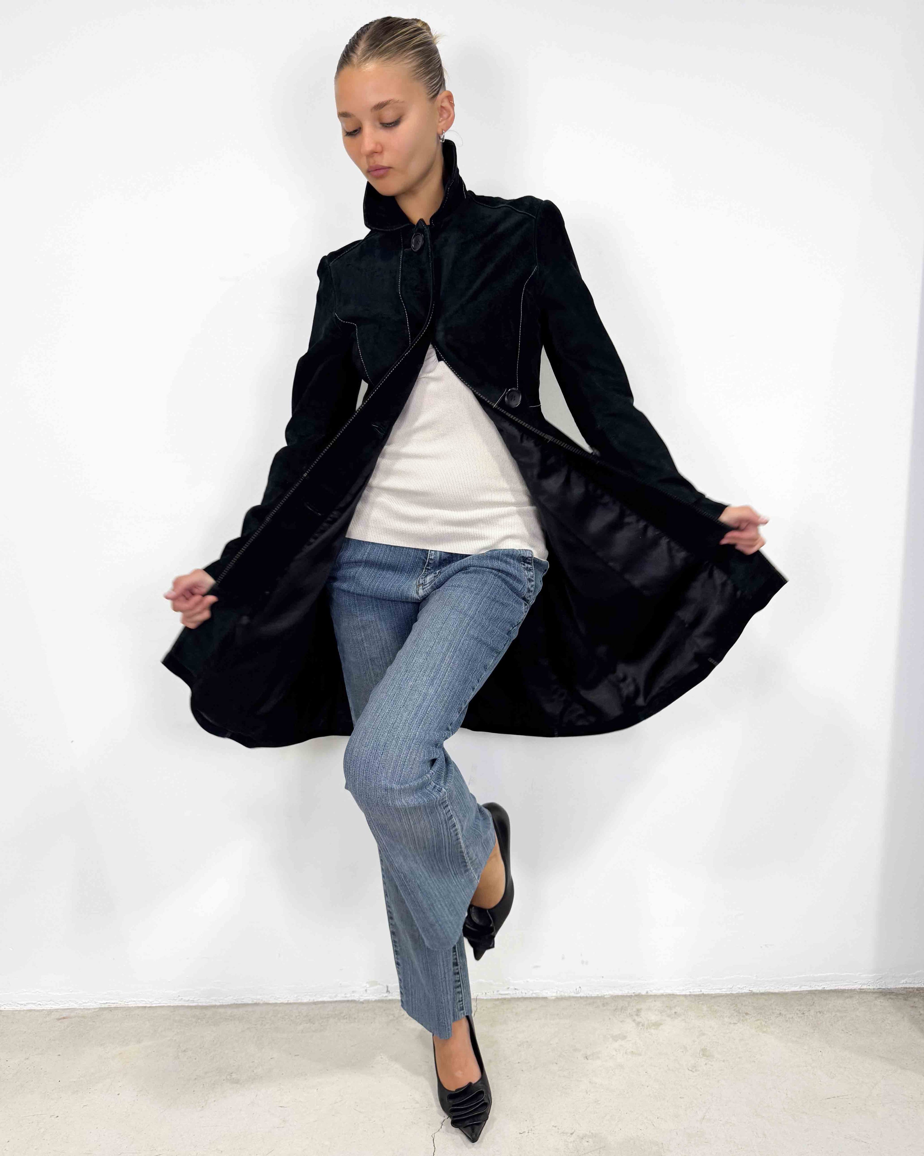 The isabelle leather coat