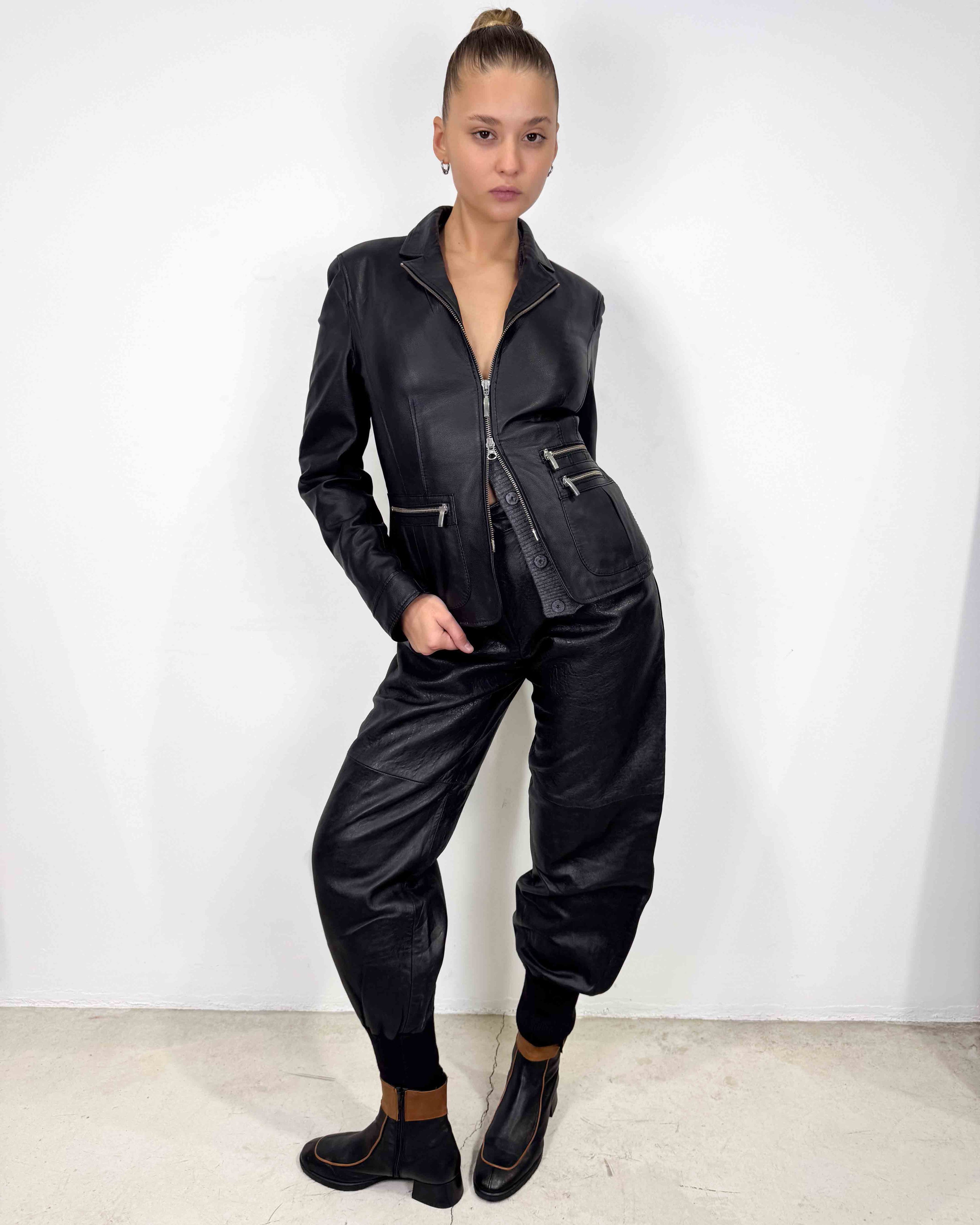 The abbie leather jacket