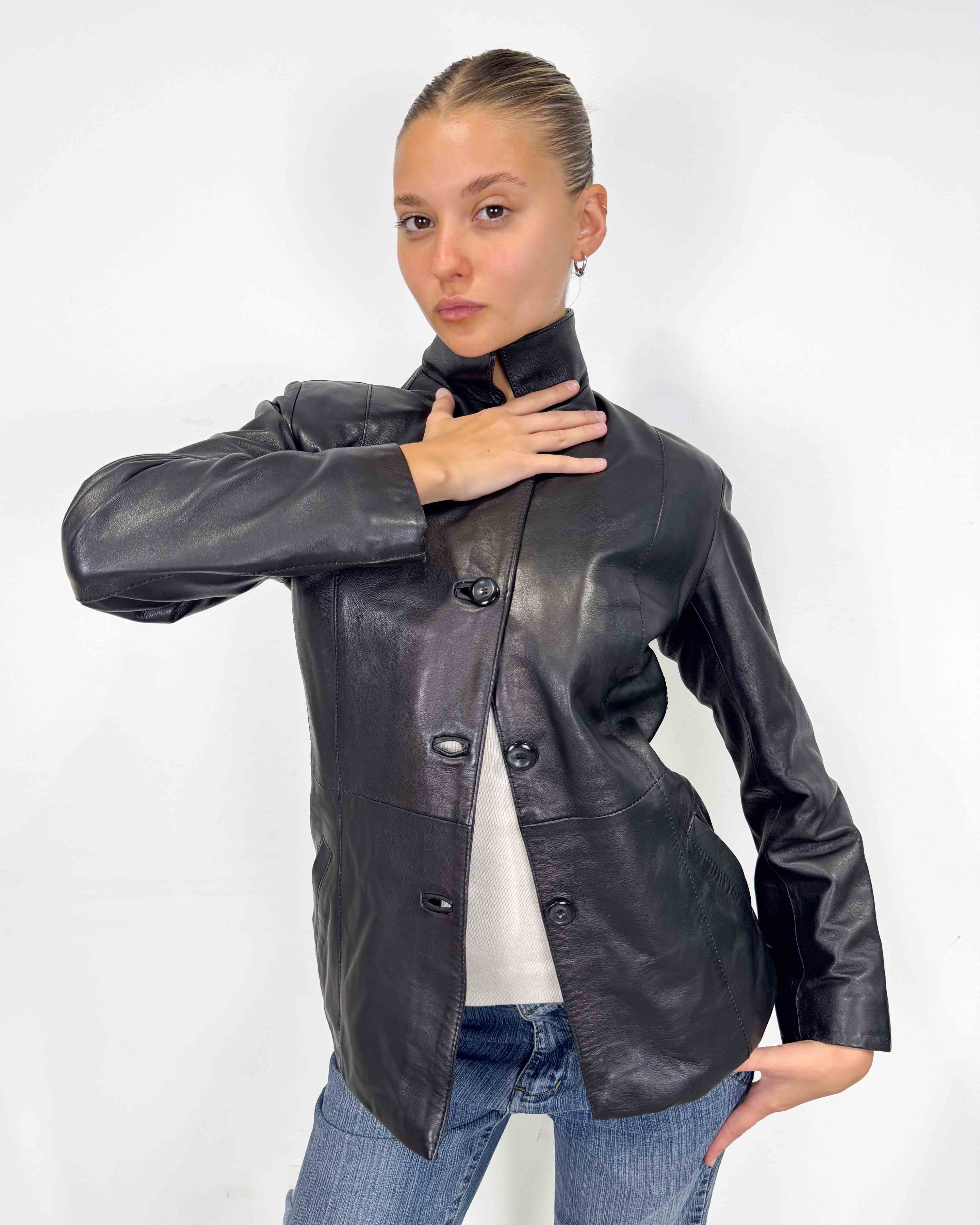 The demi leather jacket