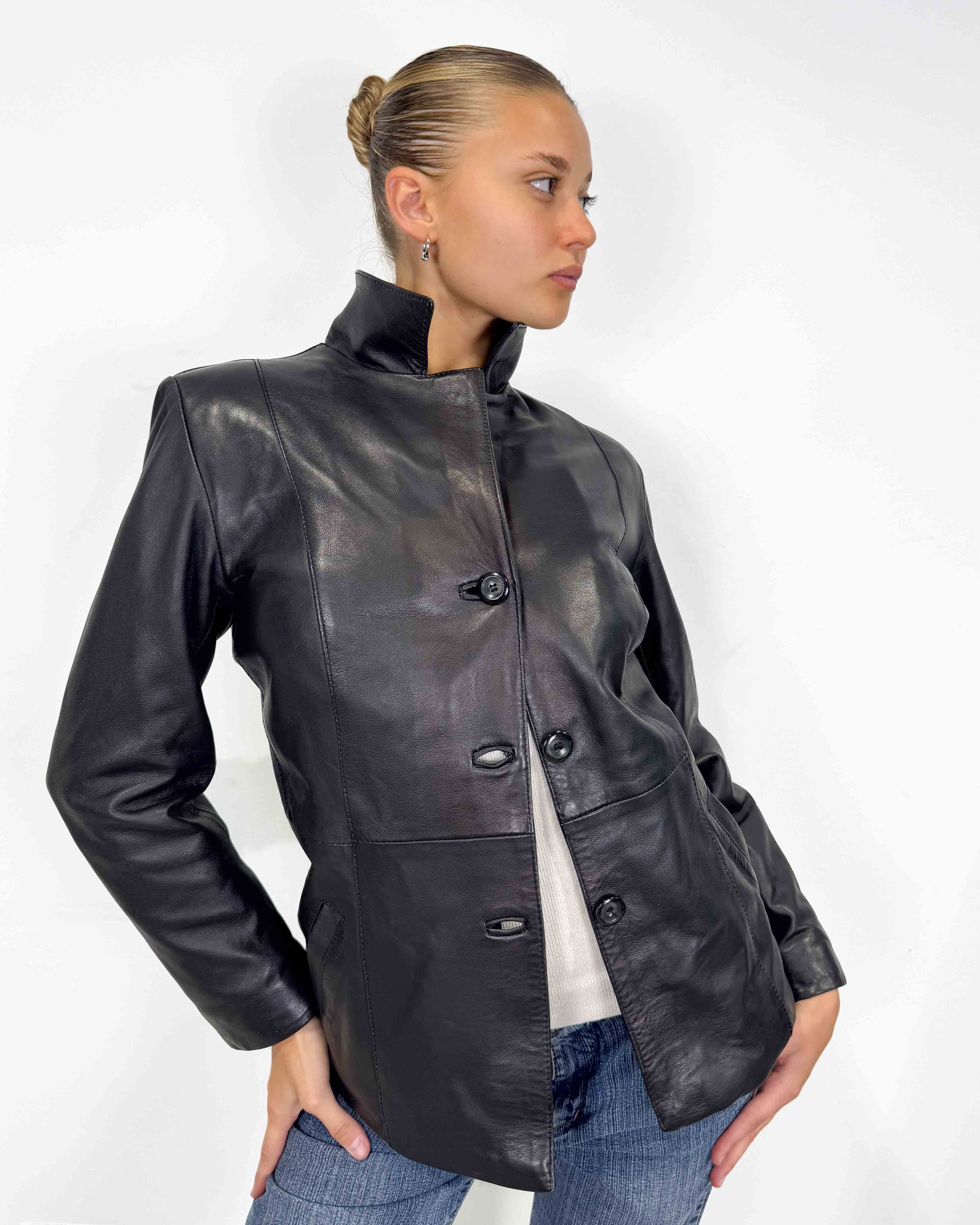 The demi leather jacket