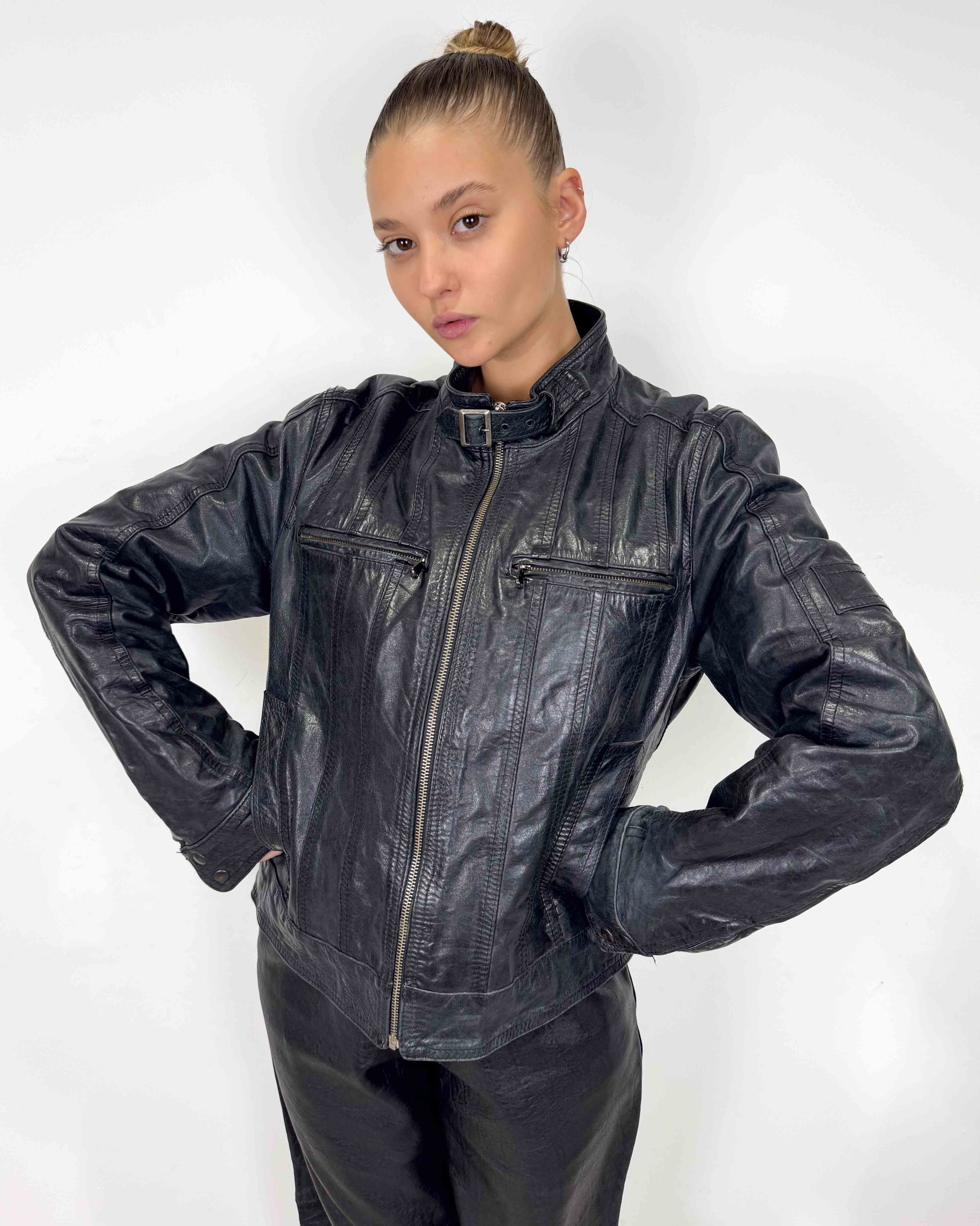 The agnes leather jacket