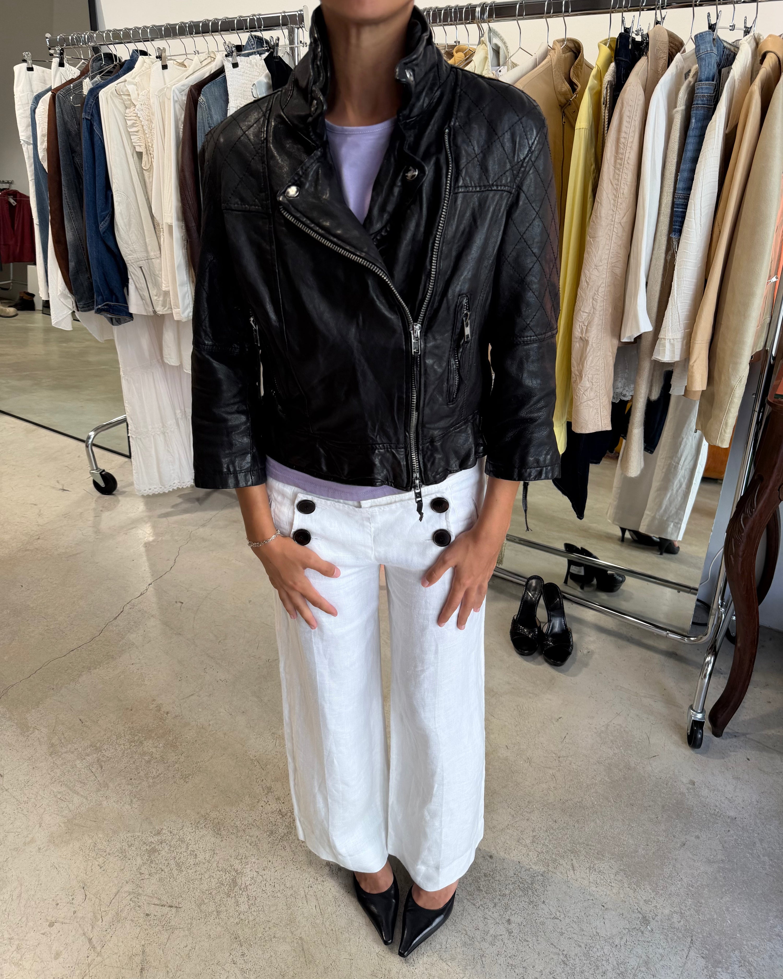 The ayiana leather jacket by all saints
