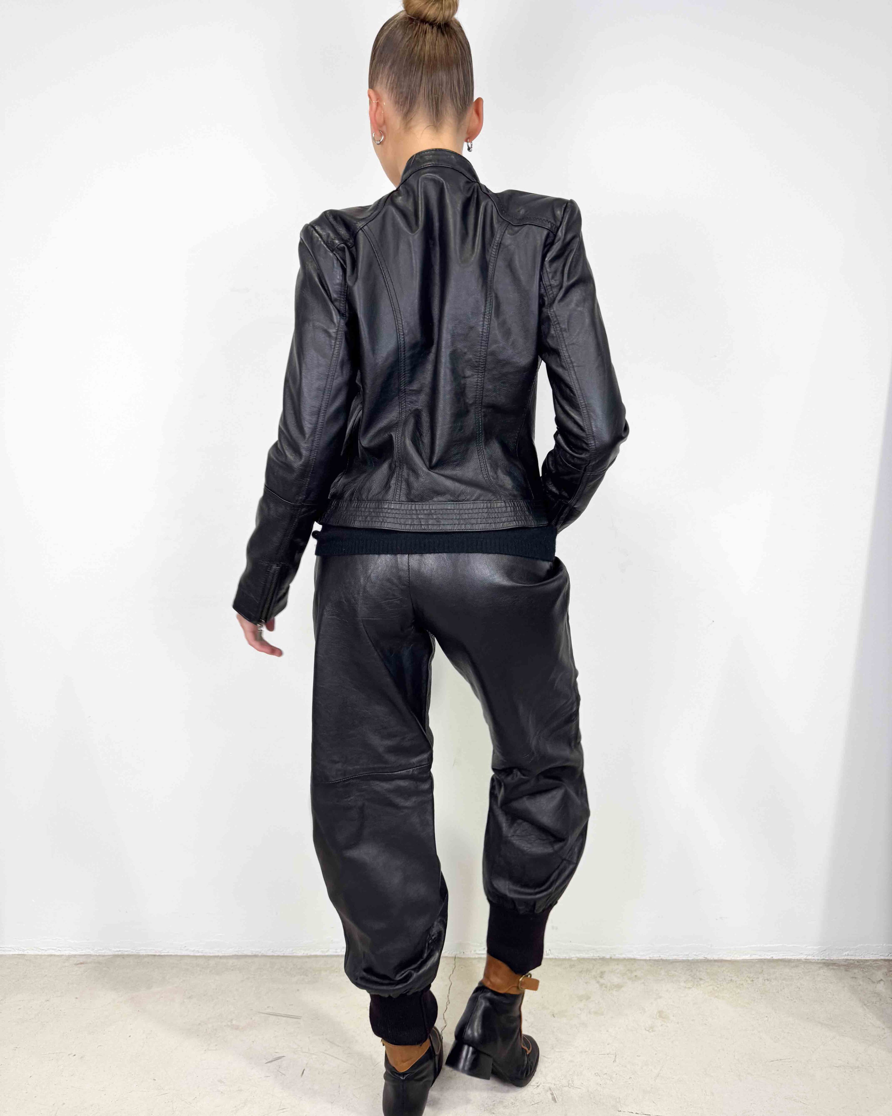 The agnes leather jacket