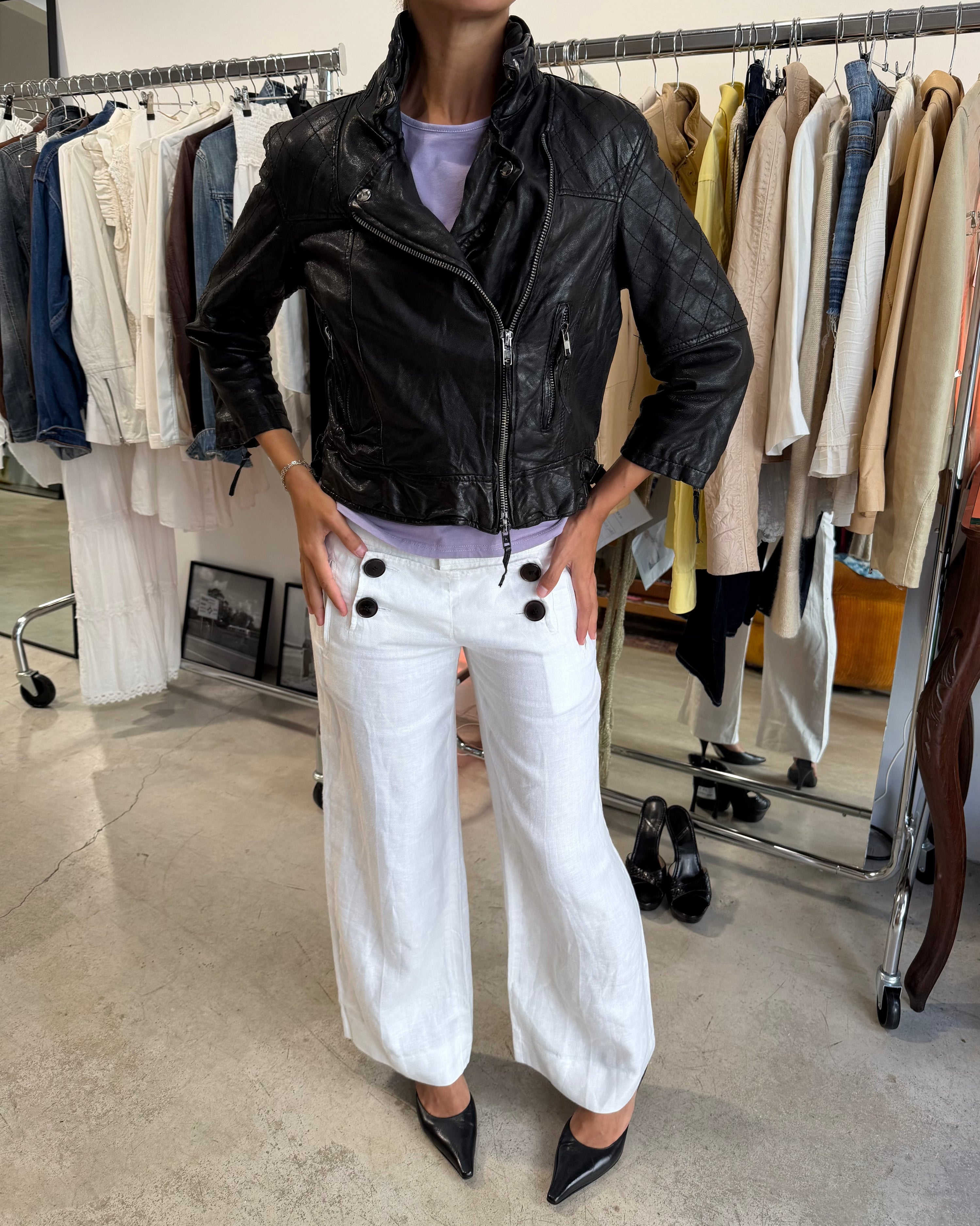 The ayiana leather jacket by all saints