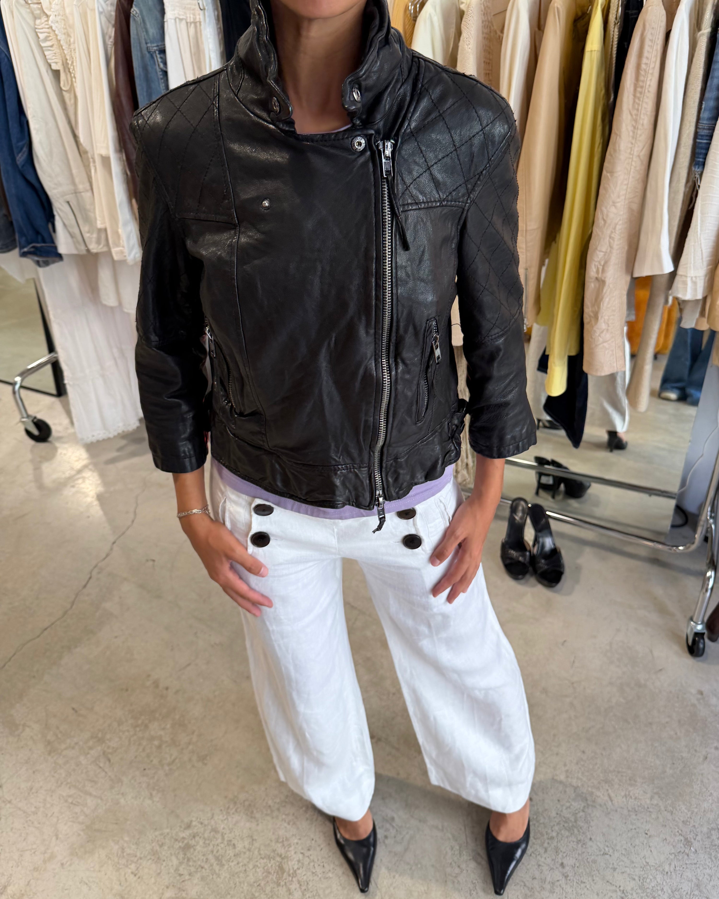 The ayiana leather jacket by all saints