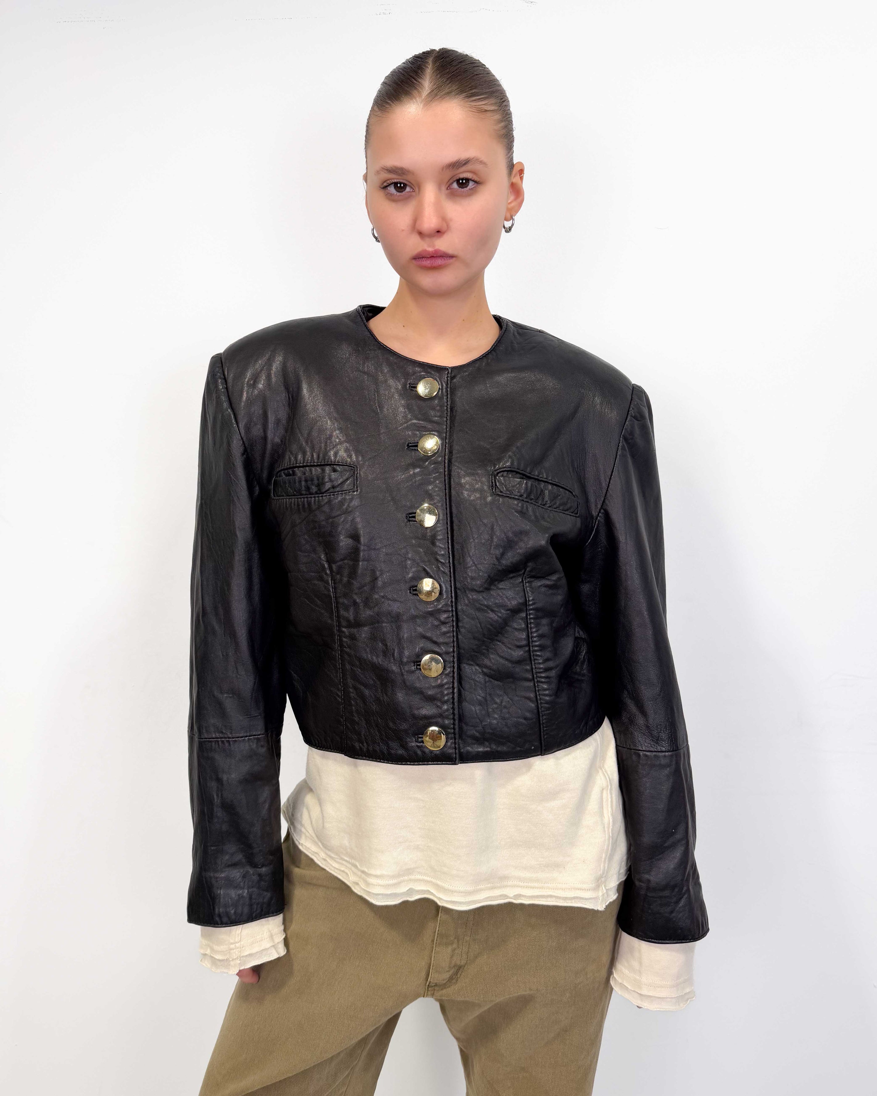 The siomara leather jacket