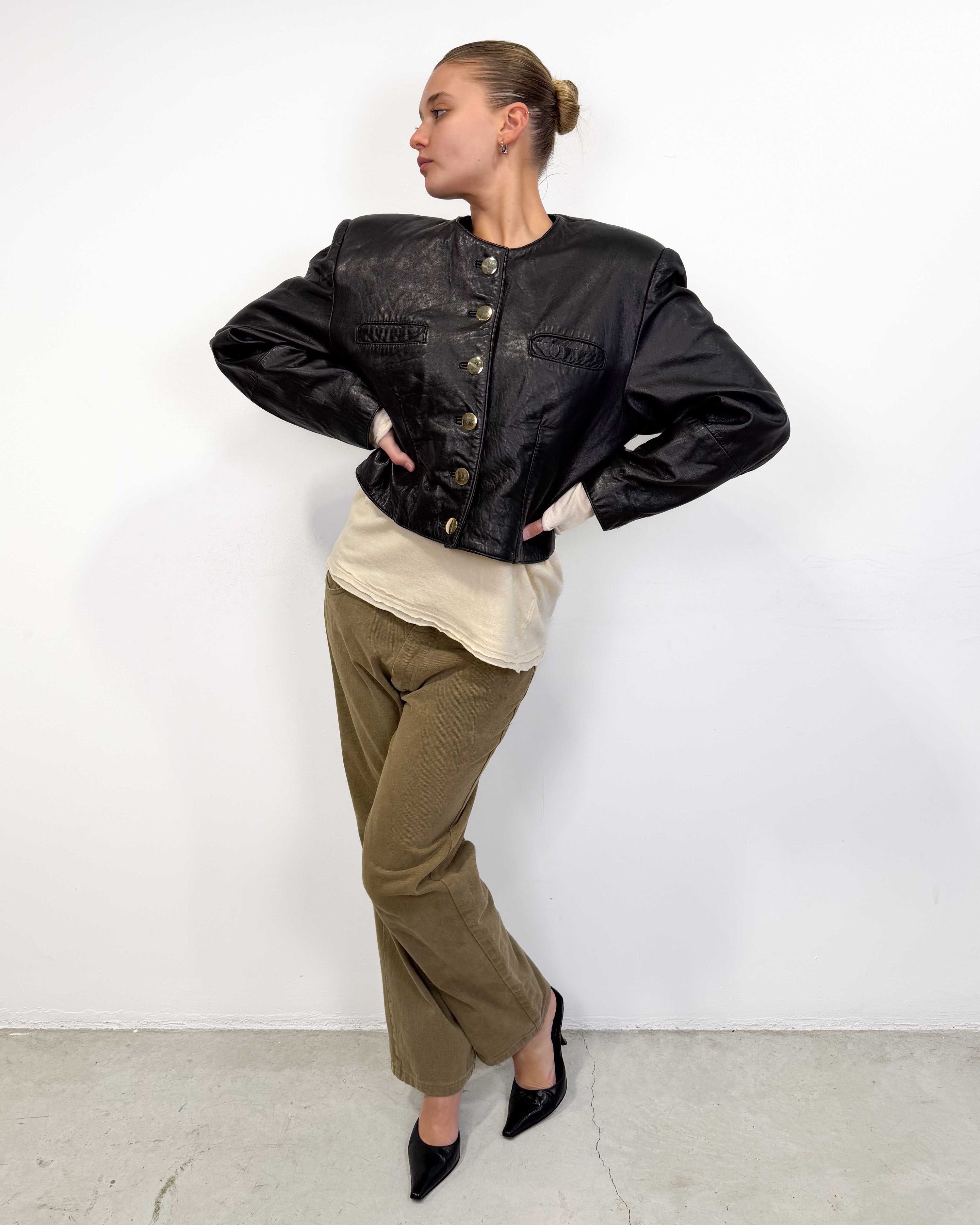 The siomara leather jacket