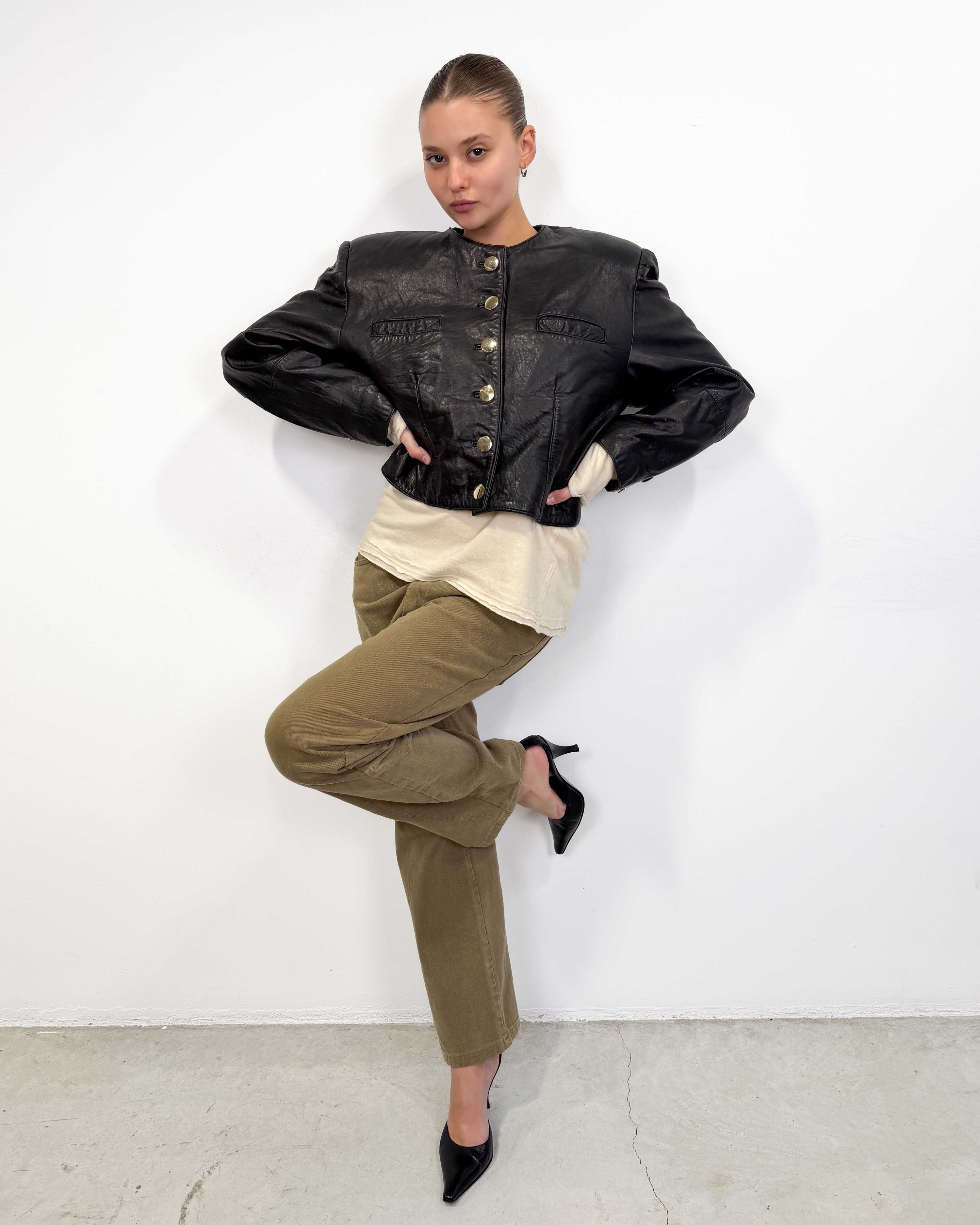The siomara leather jacket
