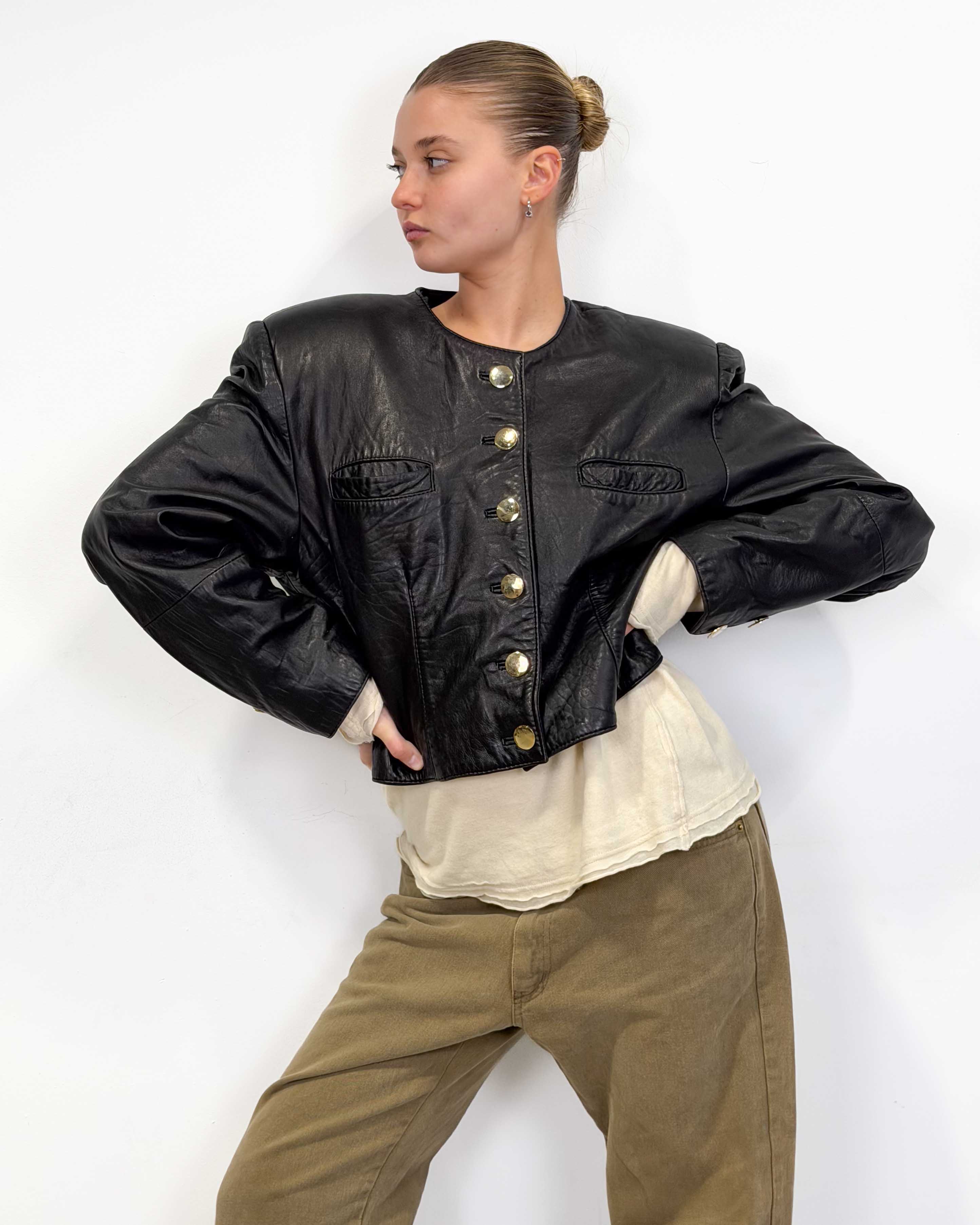 The siomara leather jacket