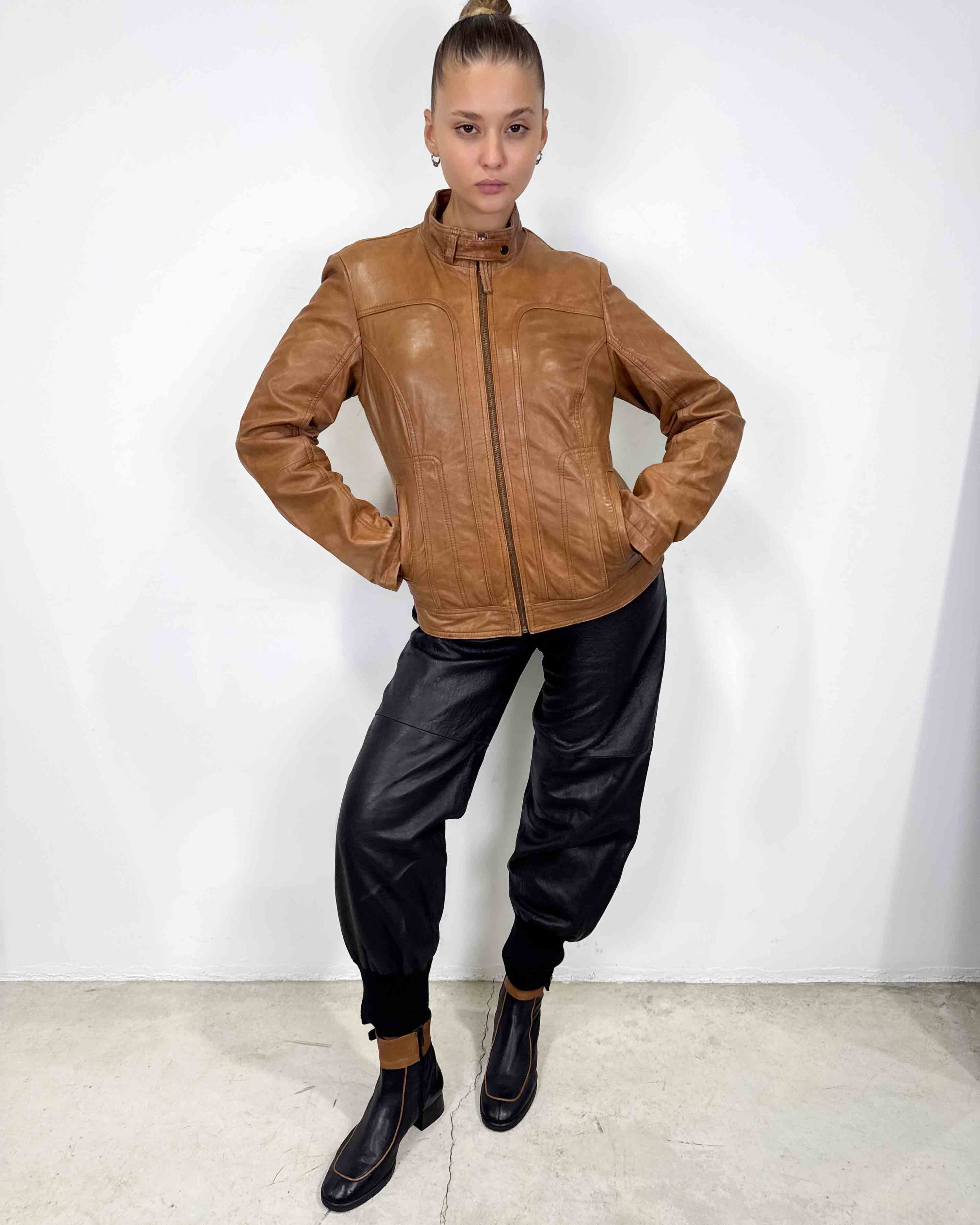 The gabrielle leather jacket