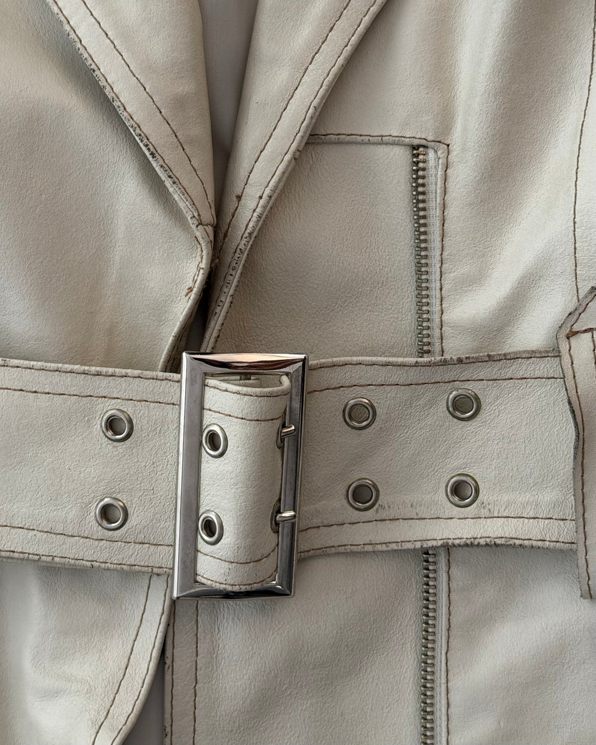 The jasmina leather coat