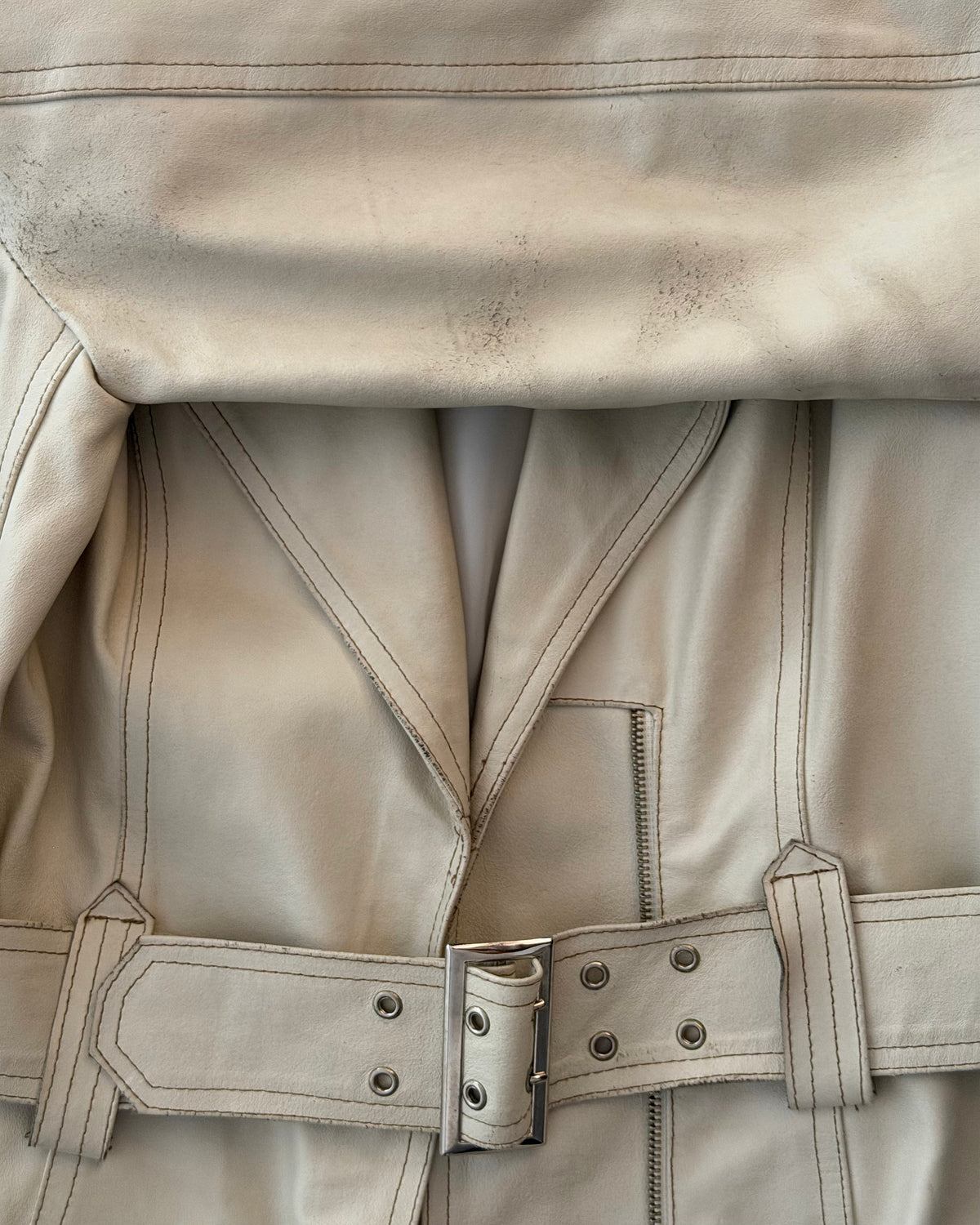 The jasmina leather coat